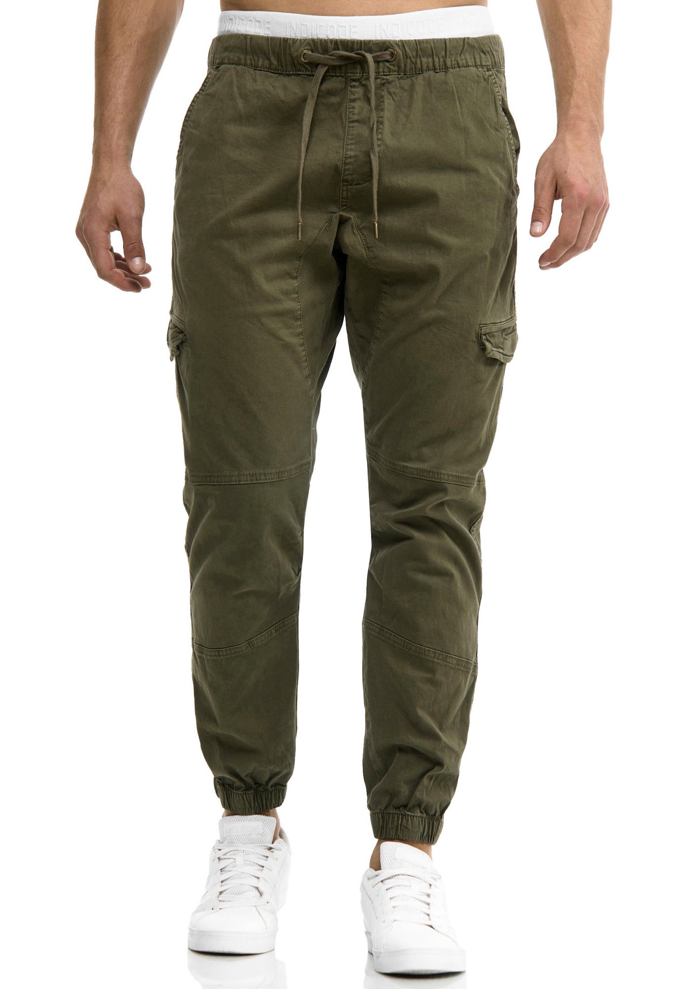 Indicode Cargohose »INLevi« mit seitlichen Cargotaschen und elastischen Bündchen
