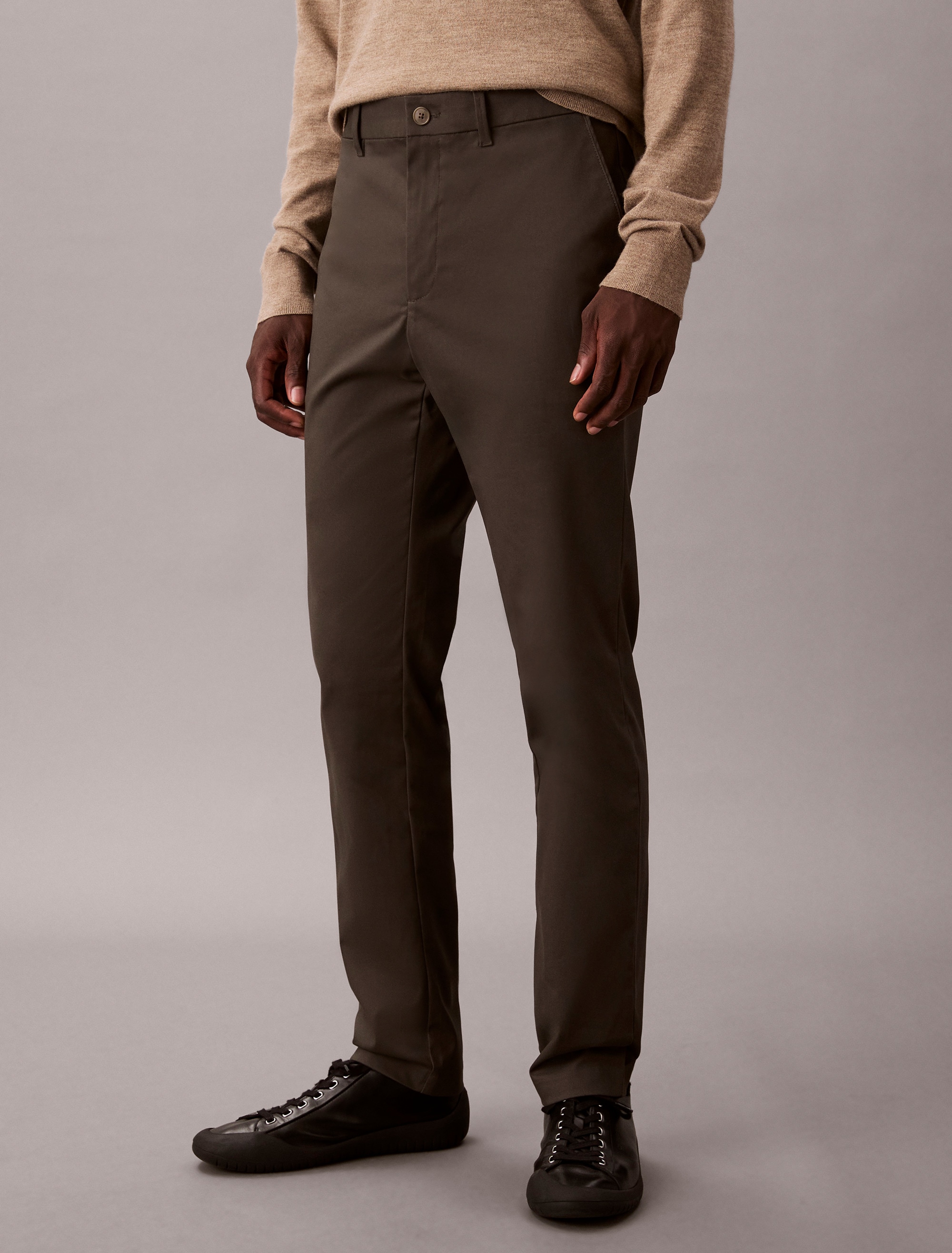 Calvin Klein Chinohose »SLIM SATEEN CHINO TROUSER« slim fit