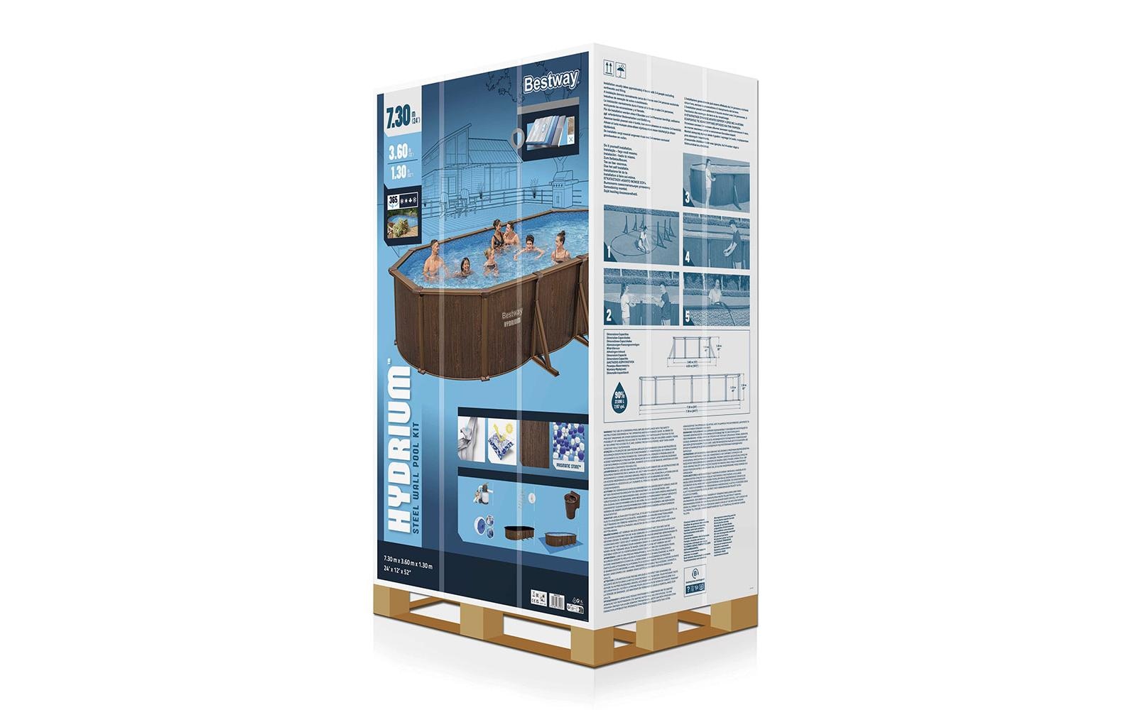 Bestway Pool »Hydrium Komplett-Set 732 x 366 x 132 cm«
