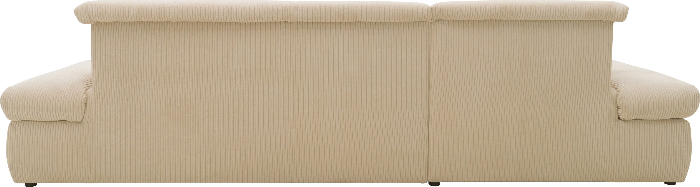 DOMO collection Ecksofa »Moric Luxus - B/T/H 300/172/80 cm, XXL-Format«, L-Form, 140kg Belastung/Sitz, in Cord, Chenille, Kunstleder