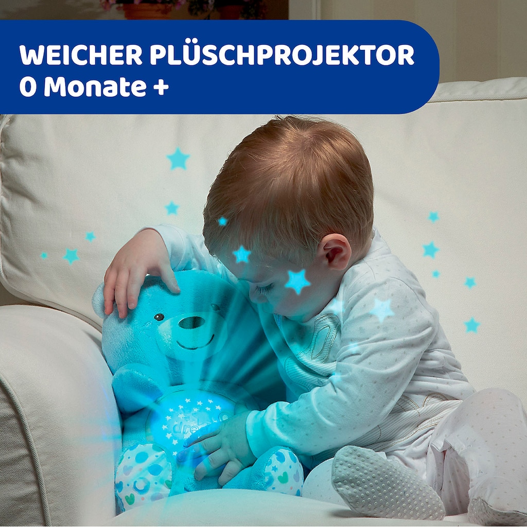 Chicco Kuscheltier »First Dreams Baby Bär, Hellblau«, mit Lichtprojektion und Soundfunktion