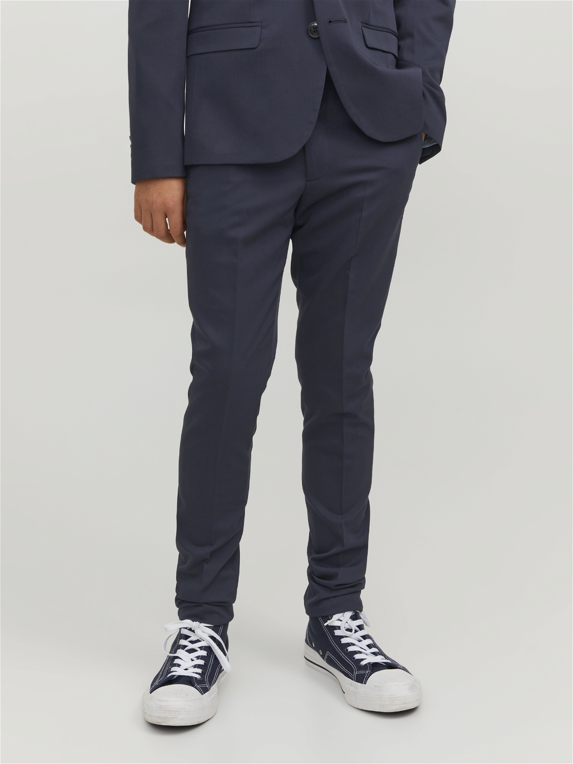 Jack & Jones Junior Anzughose »JPRSOLAR elastisch, pflegeleicht, komfortabel« unifarben, modisch, slim fit, Web