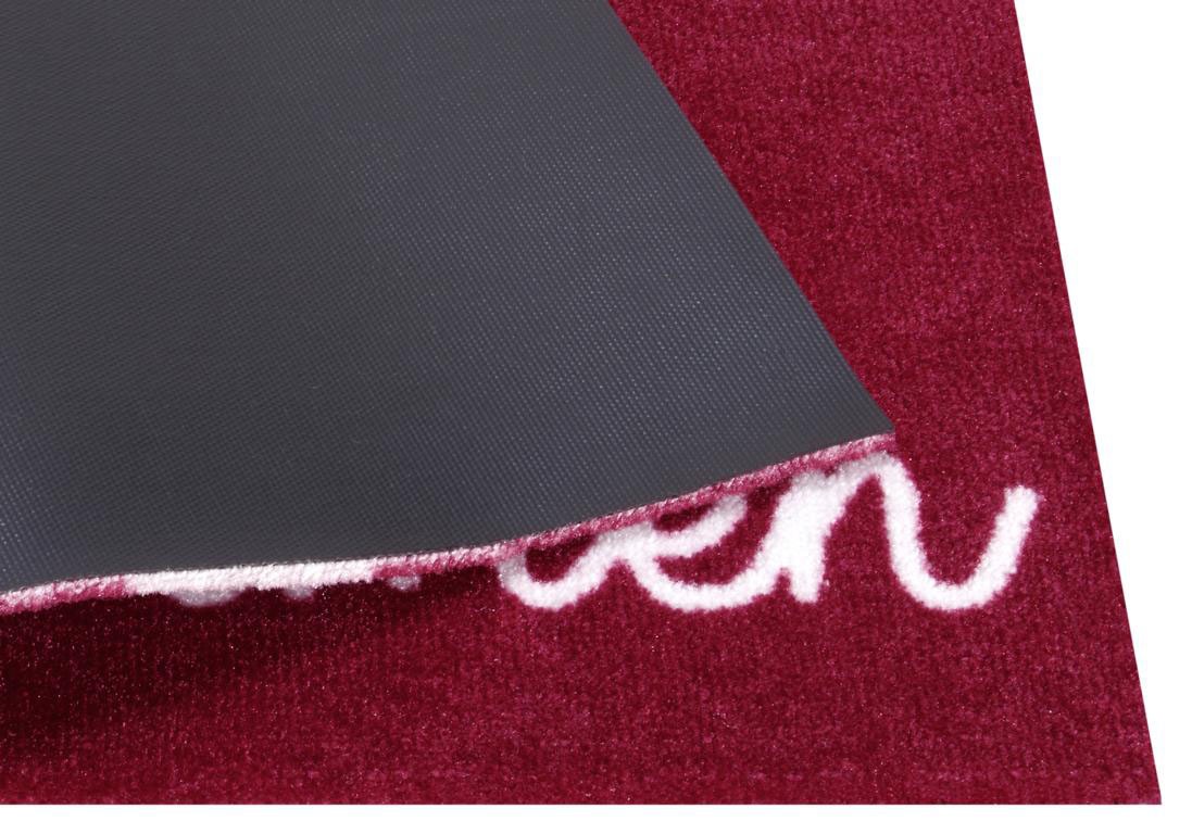 HANSE Home Fussmatte »Willkommen Herz, Türmatte«, rechteckig, 7 mm Höhe, Herz Motiv, mit Spruch, Schrift, Robust, Rutschhemend, Waschbar