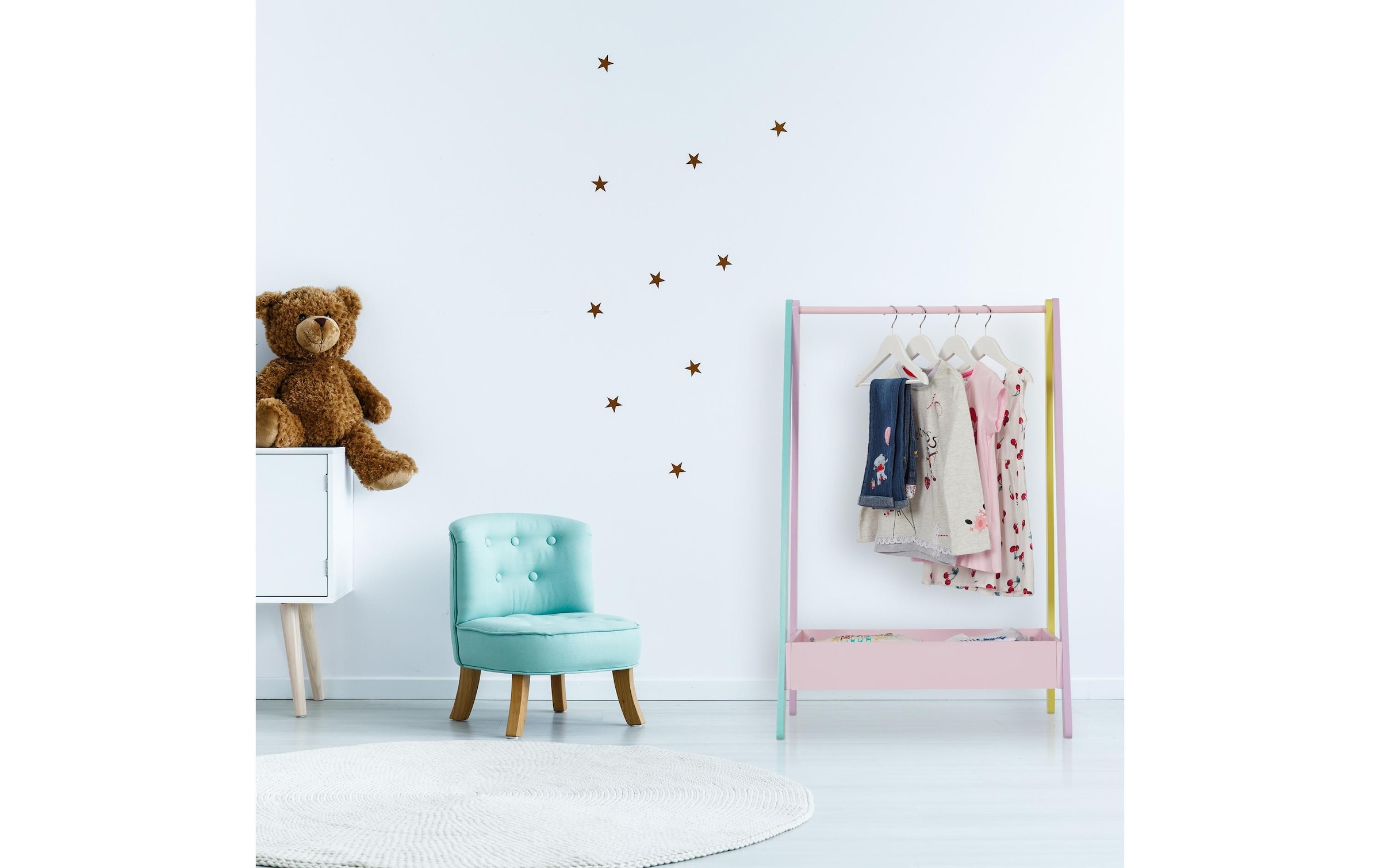 relaxdays Kleiderständer »für Kinder 64.5 x 99 cm«