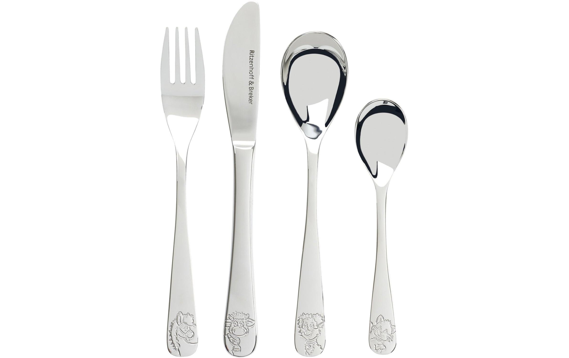 Ritzenhoff & Breker Kinderbesteck Hoftiere 4er Set