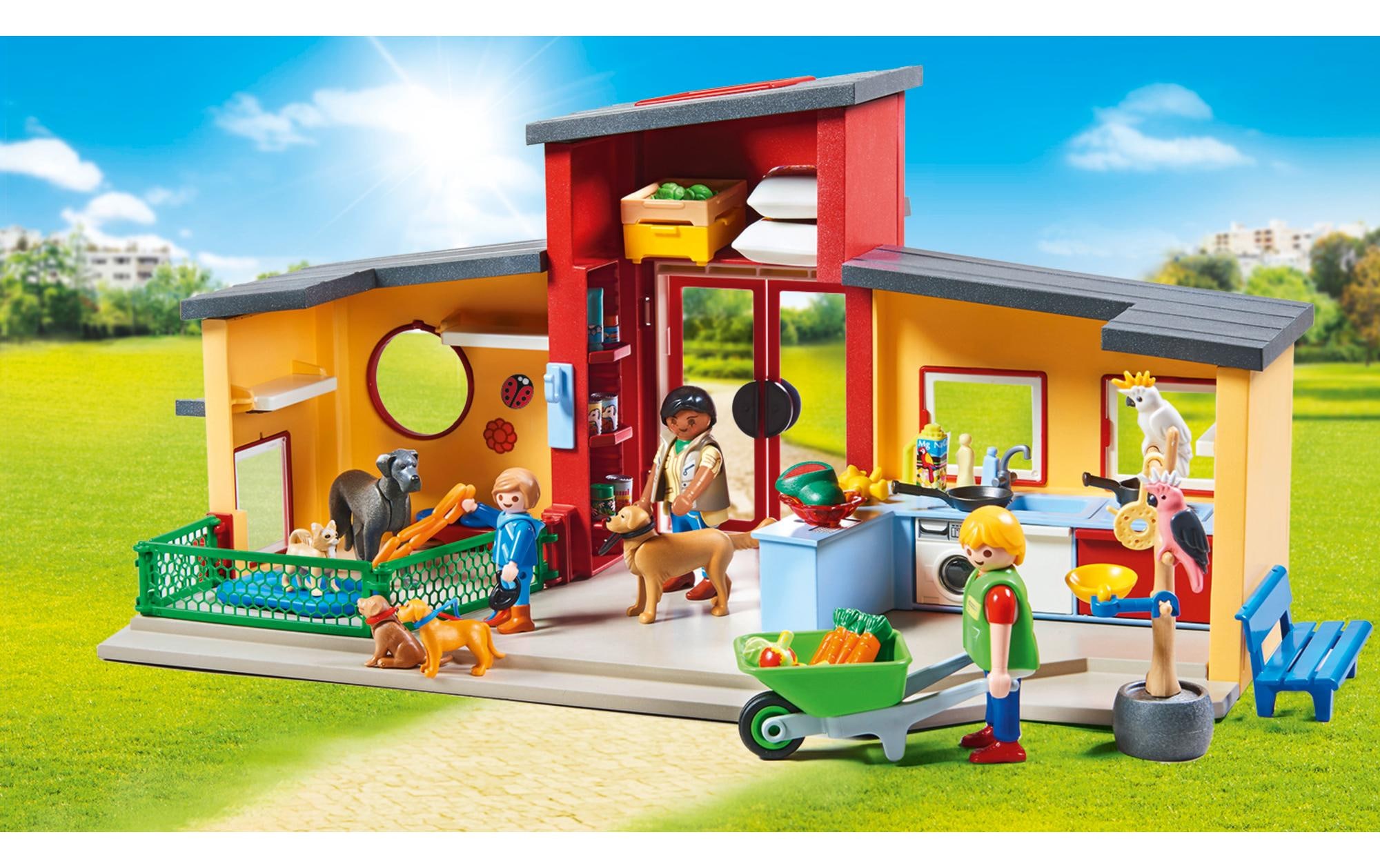 Playmobil® Spielbausteine »My Life Tierhotel Pfötchen 71599«, (72 St.)