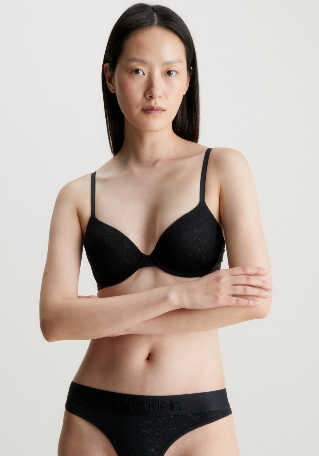 Calvin Klein Underwear Bügel-BH »LIGHTLY LINED DEMI« mit Spitzeneinsatz