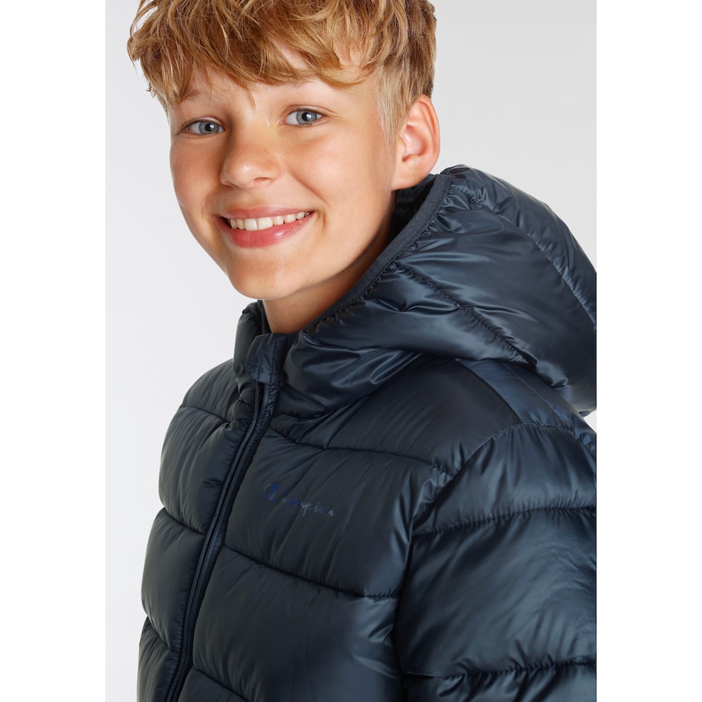 Champion Steppjacke »Outdoor Hooded Jacket - für Kinder«, mit Kapuze