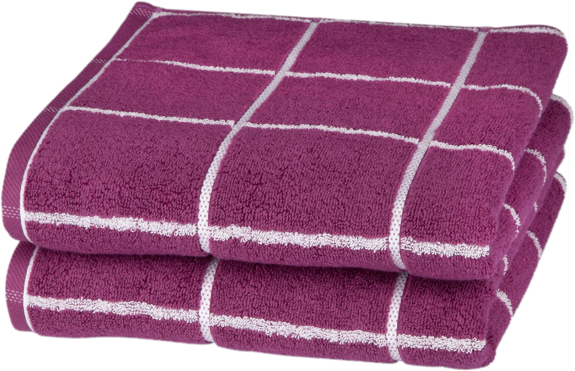 ROSS Handtücher »Cashmere Überkaro«, (2 St.), in modischen Farben günstig  bestellen | Jelmoli-Versand