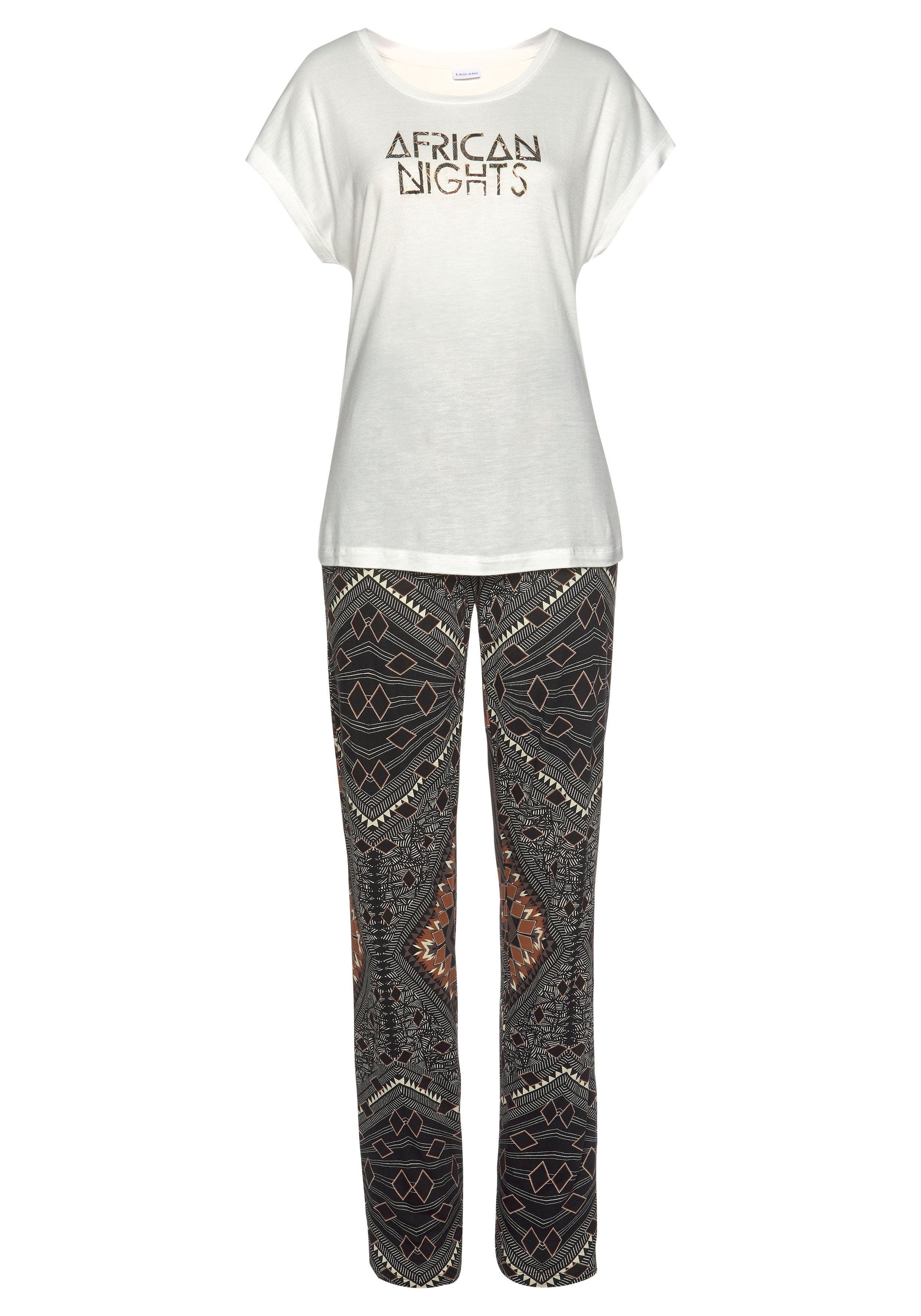 LASCANA Pyjama, (2 tlg., 1 Stück), im Ethno-Design online kaufen bei  Jelmoli-Versand Schweiz