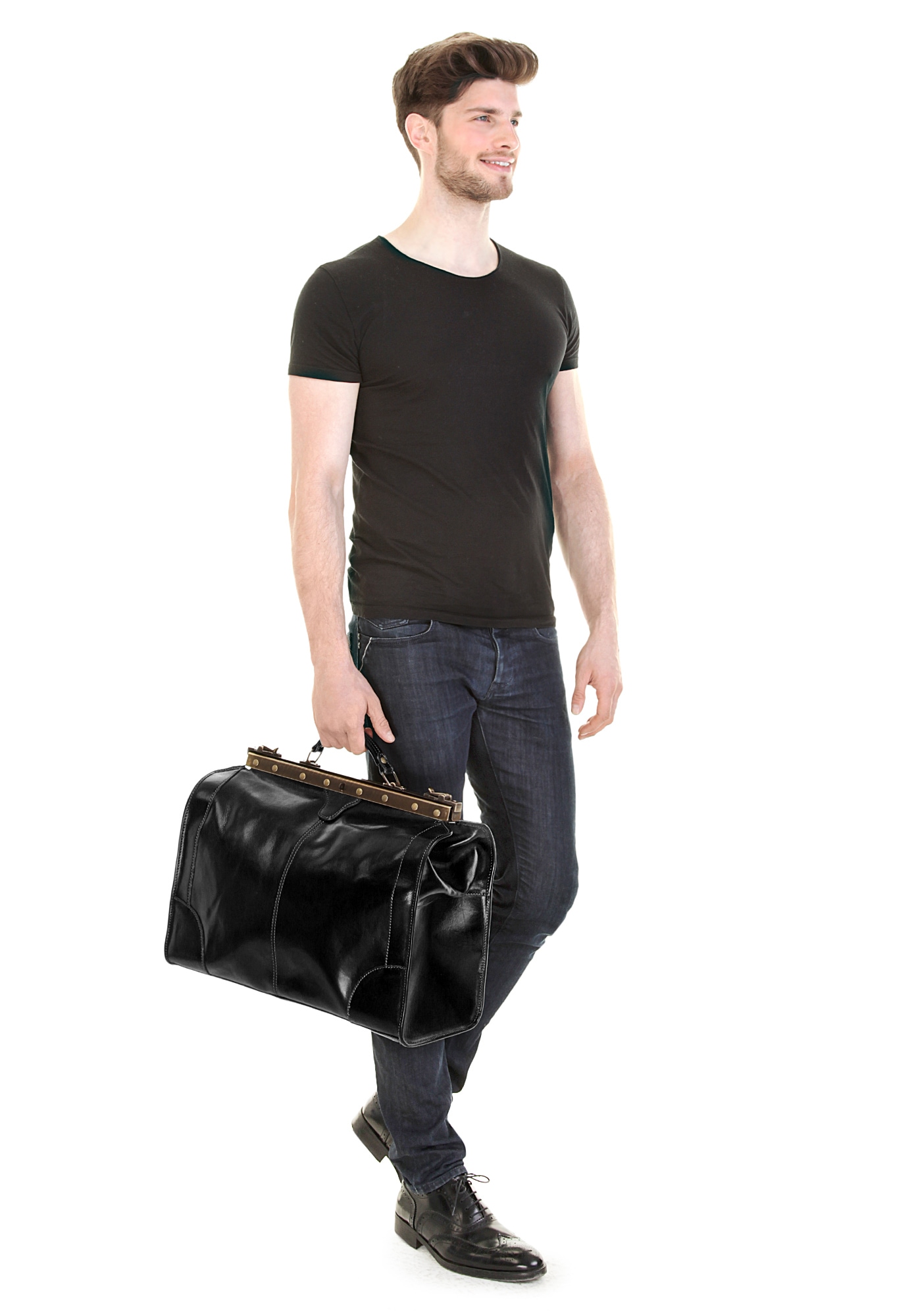 Piké Reisetasche »LOMBARDIA GRANDE«, echt Leder, Made in Italy
