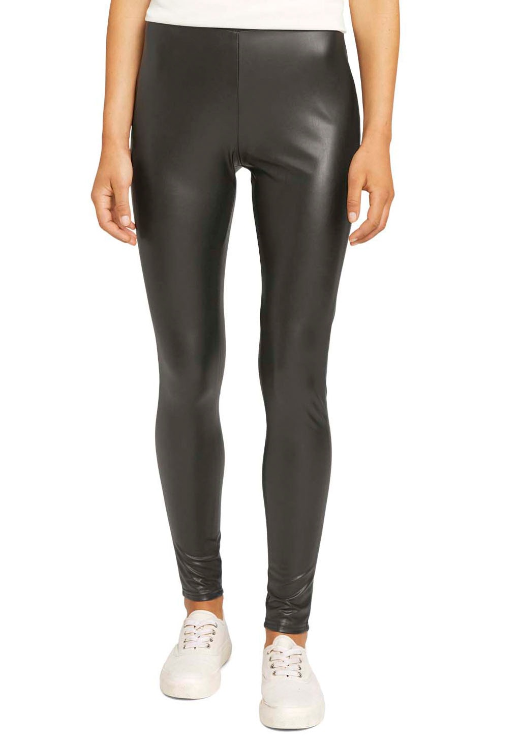 Leggings, in Lederoptik