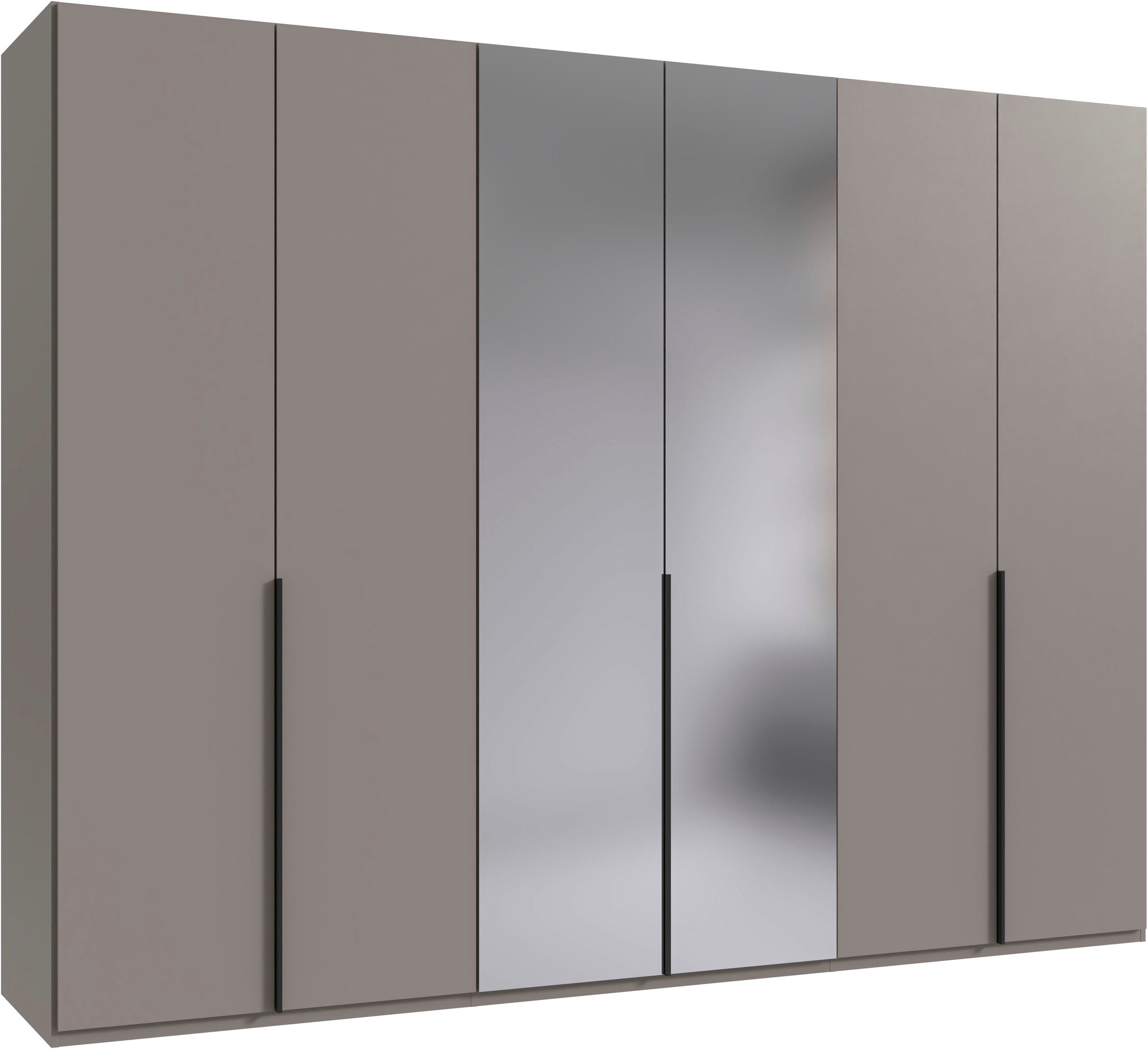 Wimex Kleiderschrank »Mugano,in 5 Breiten,2 Höhen,2 Tiefen, viele Farben, Made in Germany« in Basic oder Premium Ausstattung, mit langen Griffen aus Metall, mit oder ohne Spiegel