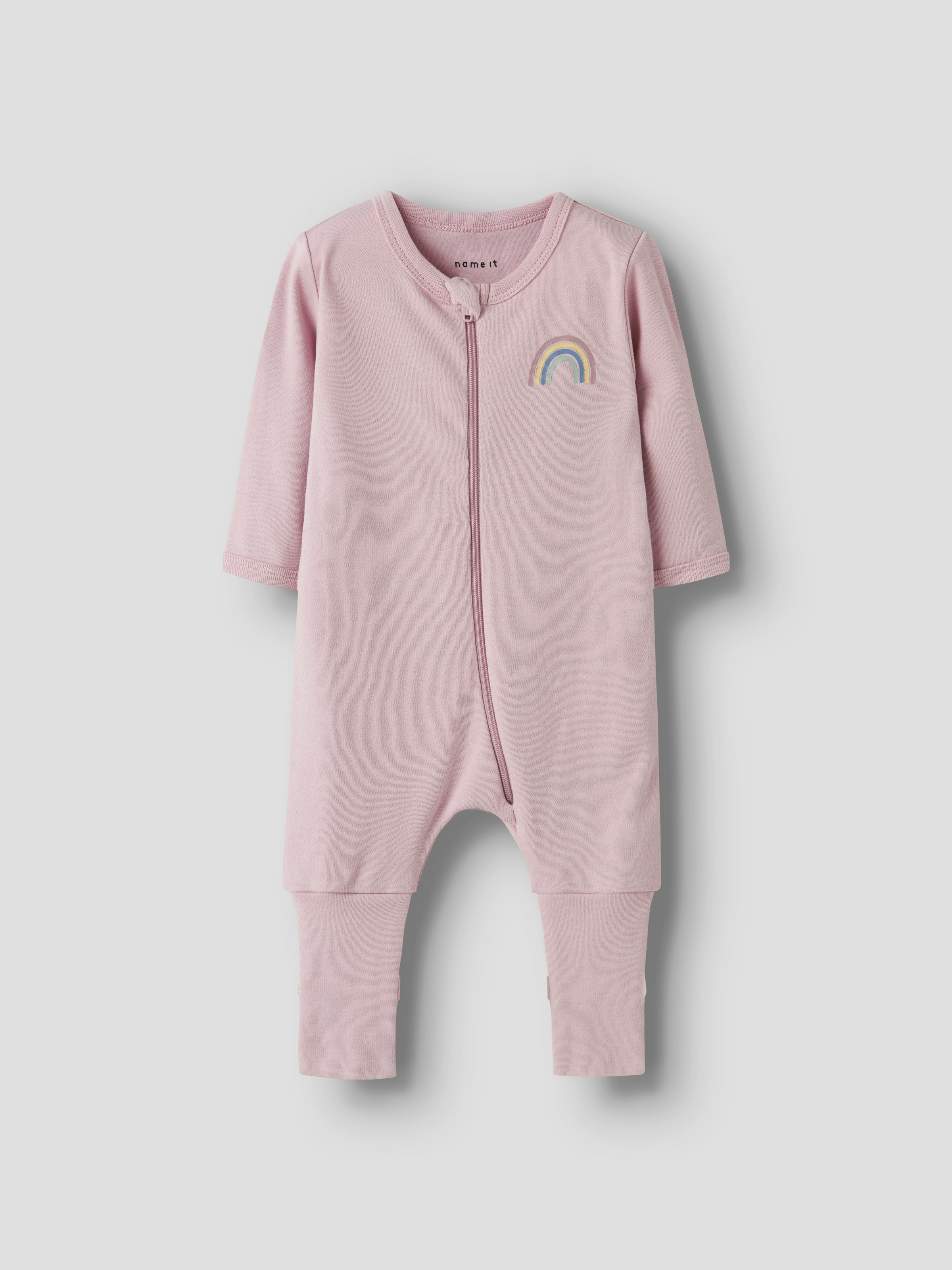 Name It Schlafanzug »NBFNIGHTSUIT 2P ZIP FF JET RAINBOW NOOS«, (Packung, 2 tlg.)