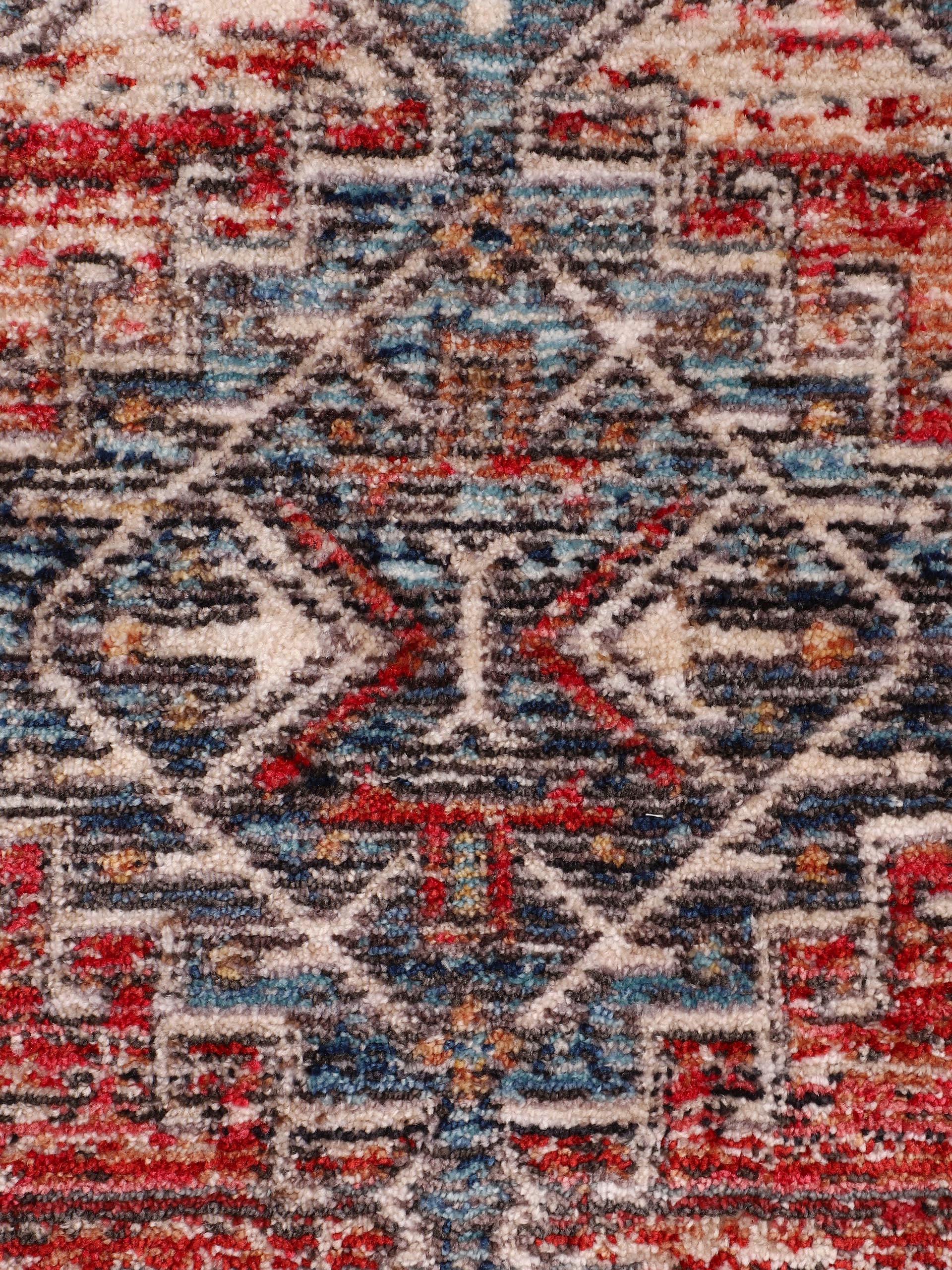 carpetfine Teppich »Phoenix«, rechteckig, 6 mm Höhe, Vintage Orient Look, mit Fransen, Wohnzimmer
