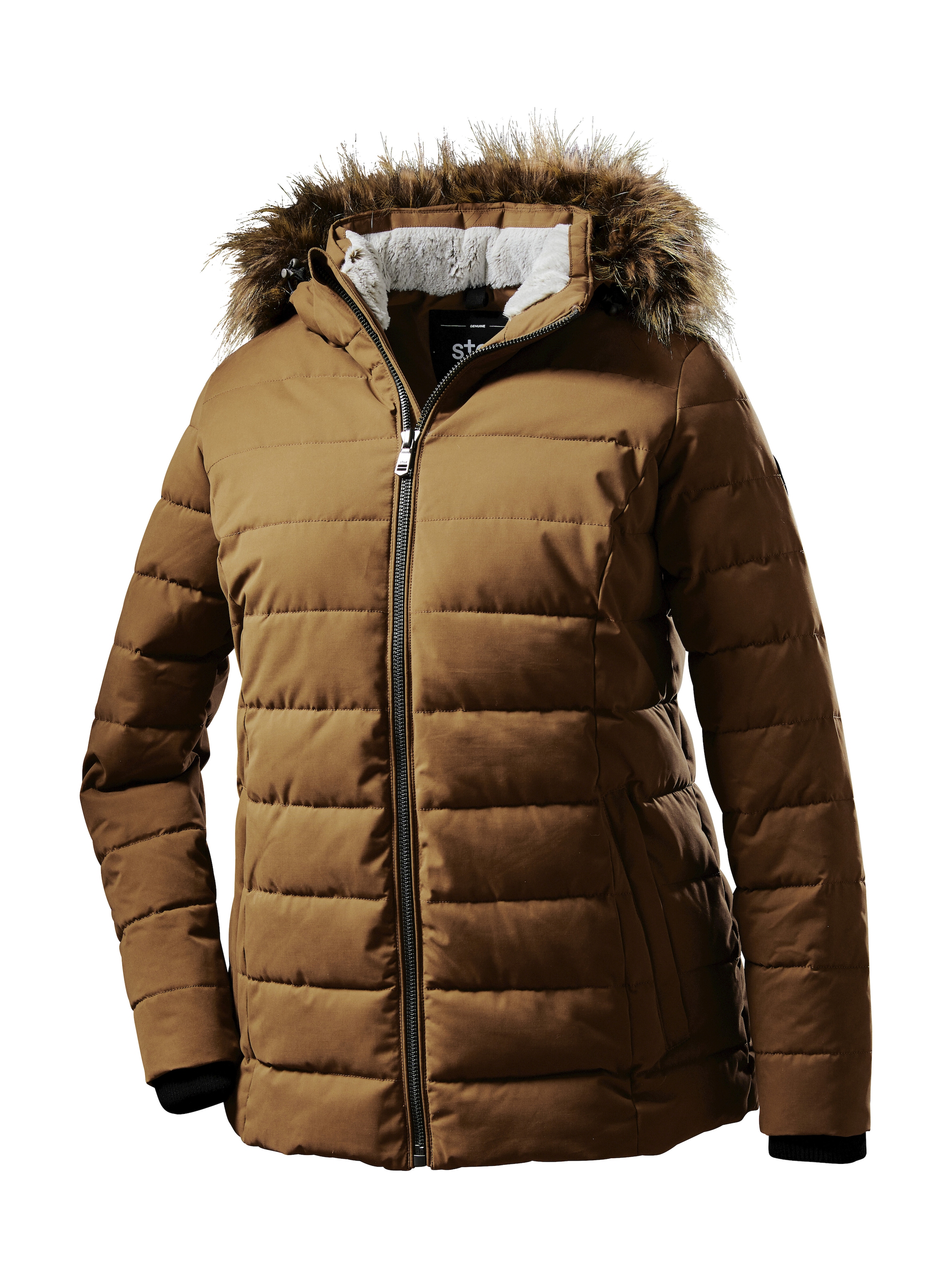 STOY Steppjacke »WMN Quilted JCKT E« STOY Steppjacke: Abzippbare Kapuze, atmungsaktiv, wasserabweisend