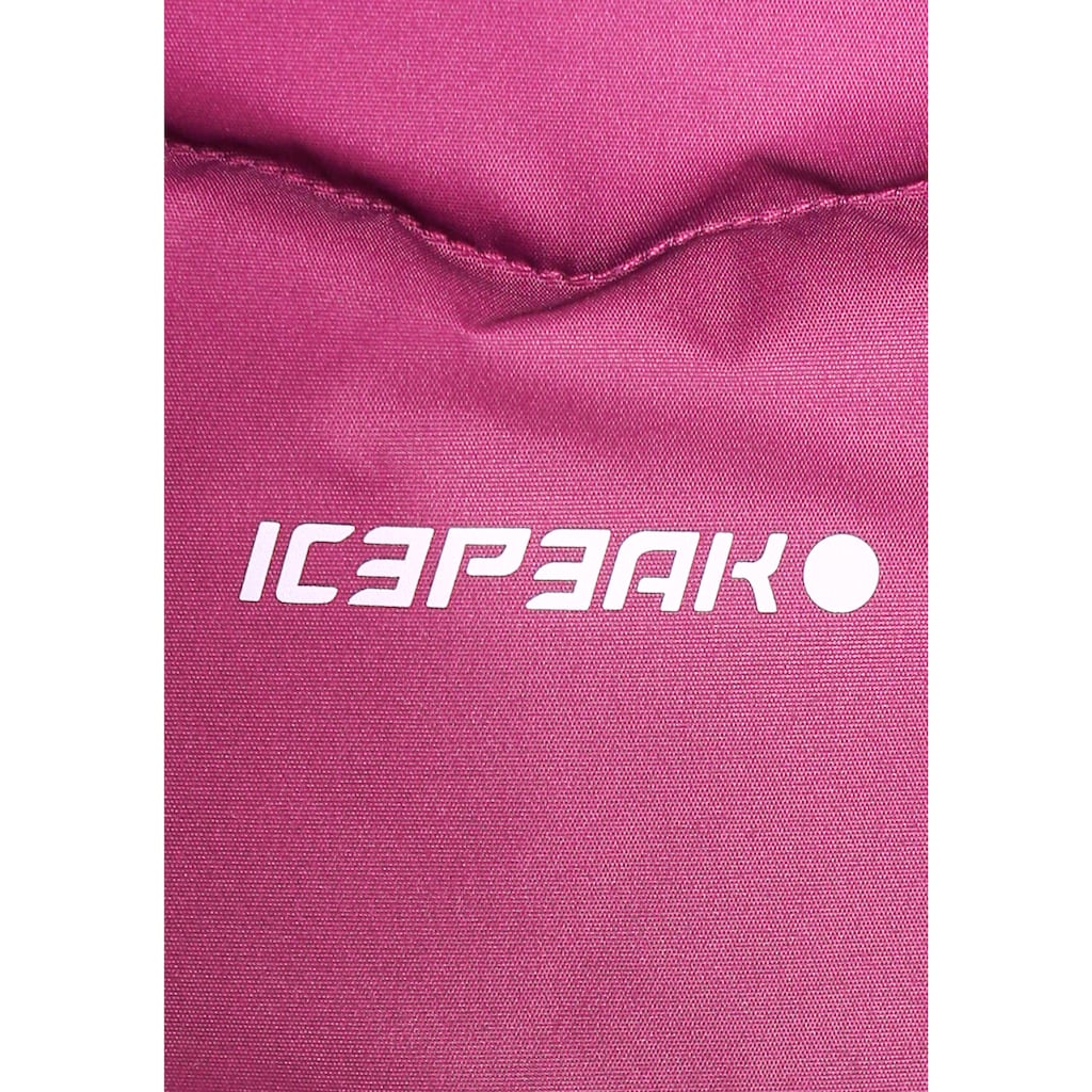 Icepeak Steppjacke »PIQEON JR - für Kinder«, mit Kapuze
