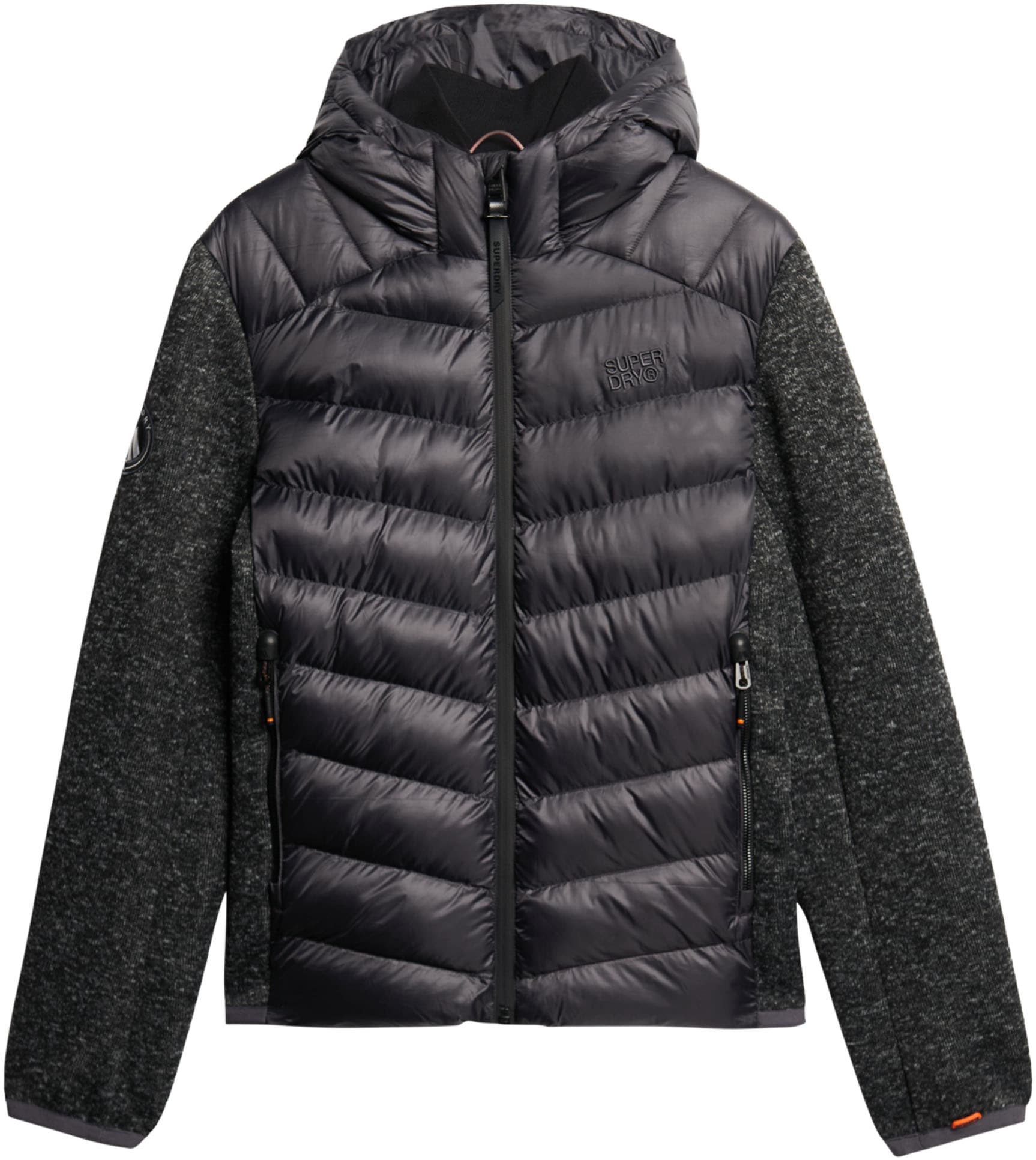 Superdry Steppjacke »Hooded Knit Storm Hybrid Jkt«