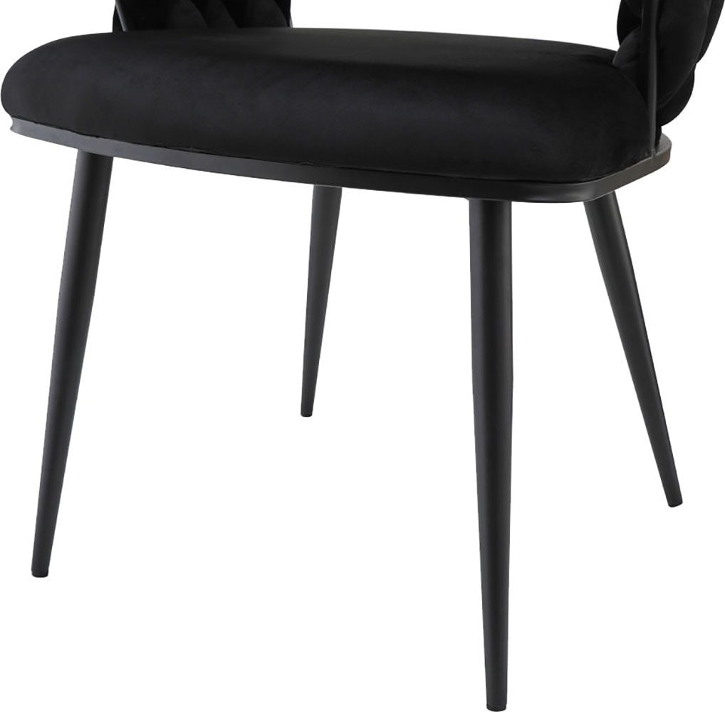 Kayoom Polsterstuhl »Stuhl Finesse 125 2er-Set, TOPSELLER! Flechtverarbeitung am Rücken«, (Set), 2 St., 2-er Set, angesagter Flechtoptik, bequem und stabil