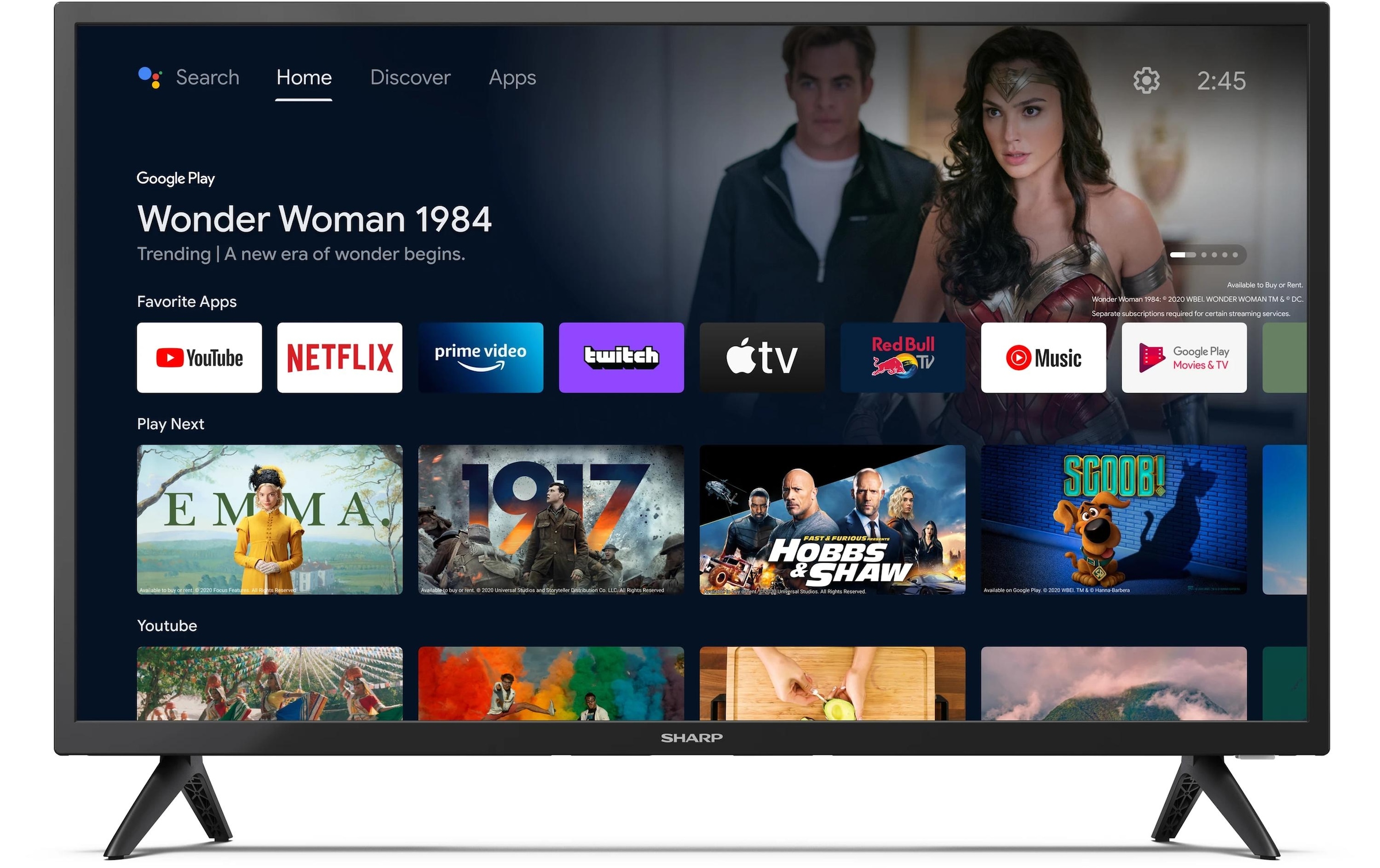 Sharp LCD-LED Fernseher »32FG2EA 32«