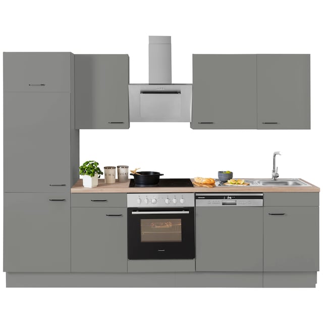 ❤ OPTIFIT Küchenzeile »Elga«, Premium-Küche mit Soft-Close-Funktion,  Vollauszug, Breite 280 cm bestellen im Jelmoli-Online Shop