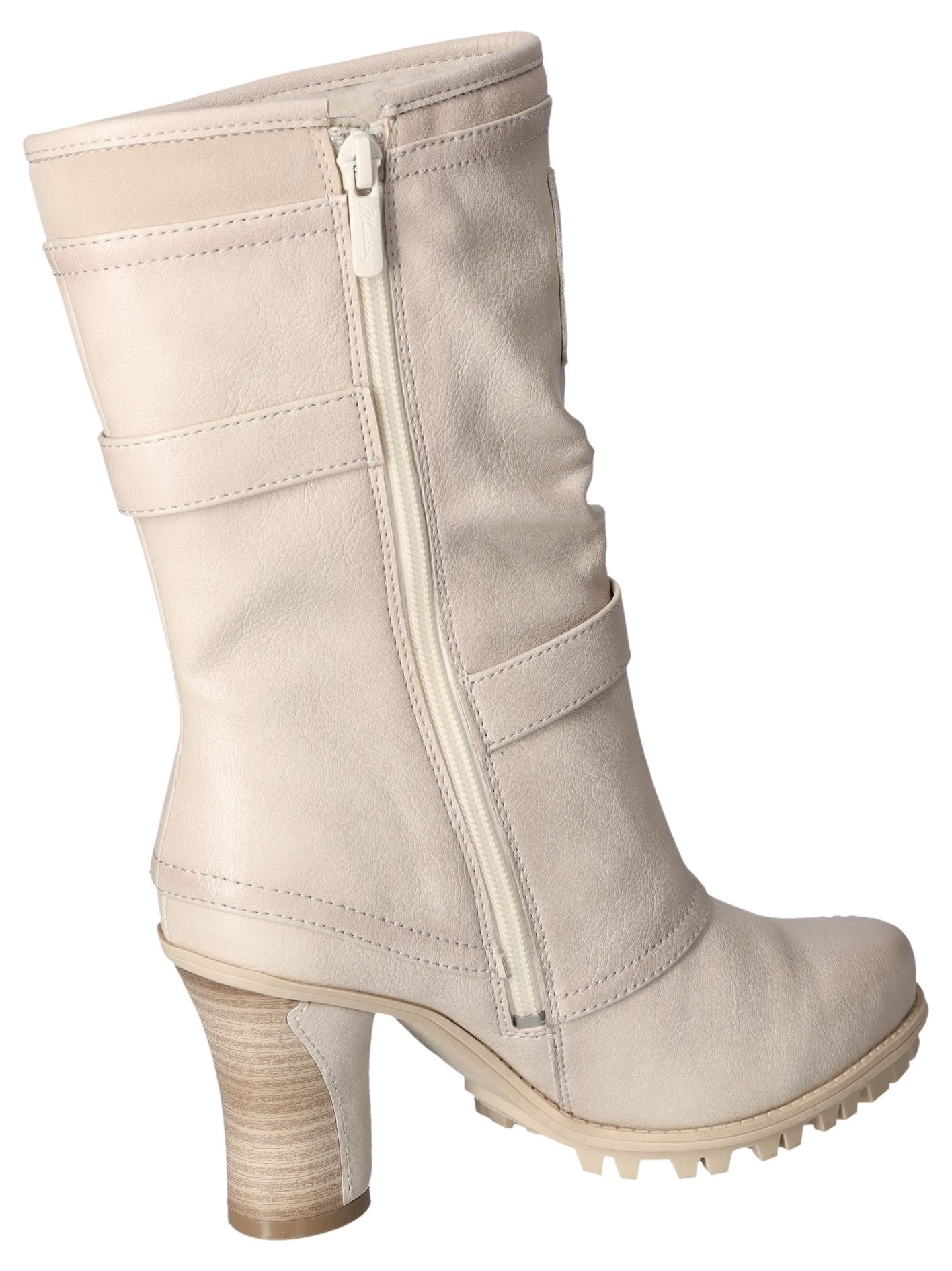 Mustang Shoes Winterstiefel, Absatzstiefel, Reissverschluss, mit trendigen Details