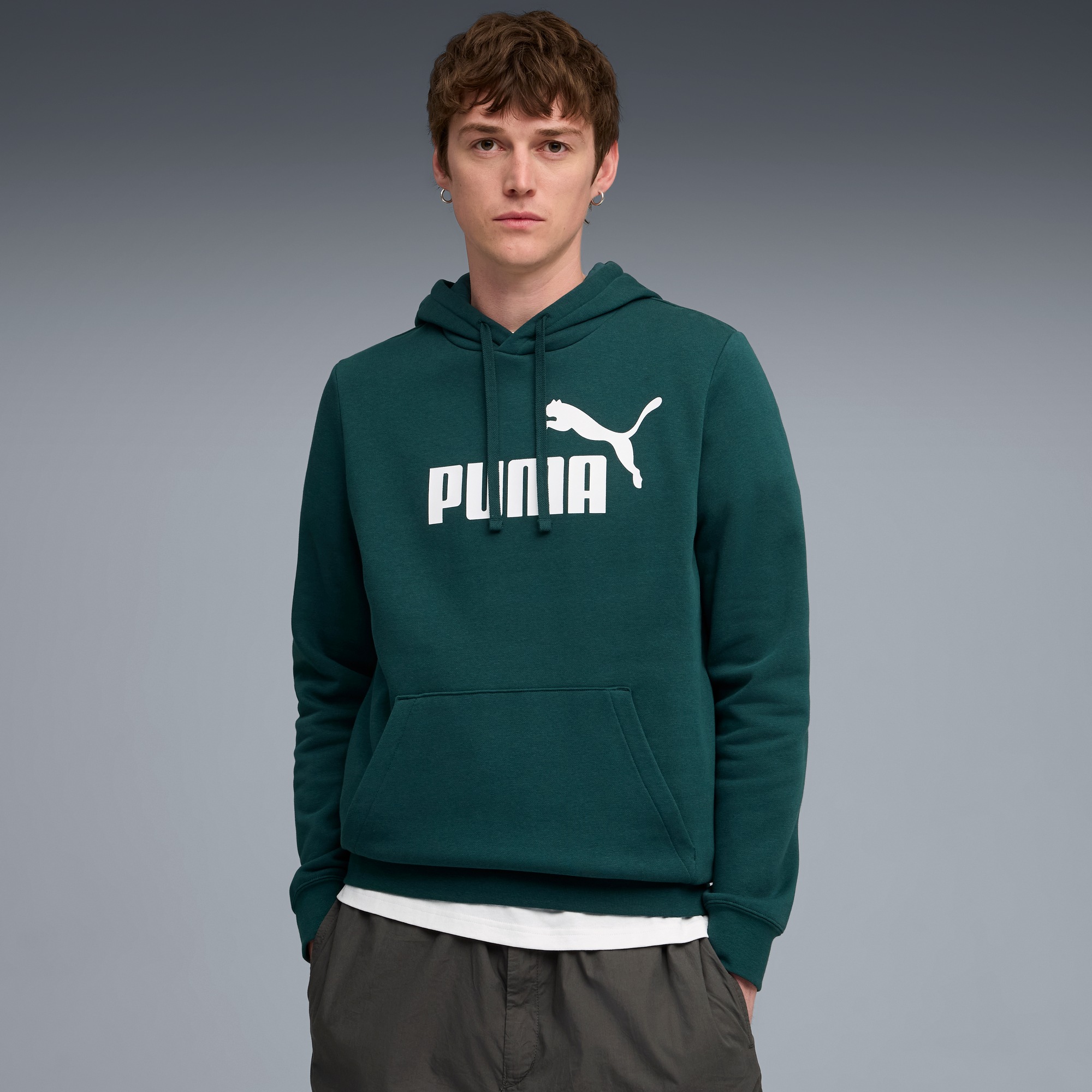 PUMA Kapuzensweatshirt »ESS NO. 1 LOGO HOODIE FL (S)«, mit Kängurutasche, mit verstellbarer Kapuze, Regular Fit