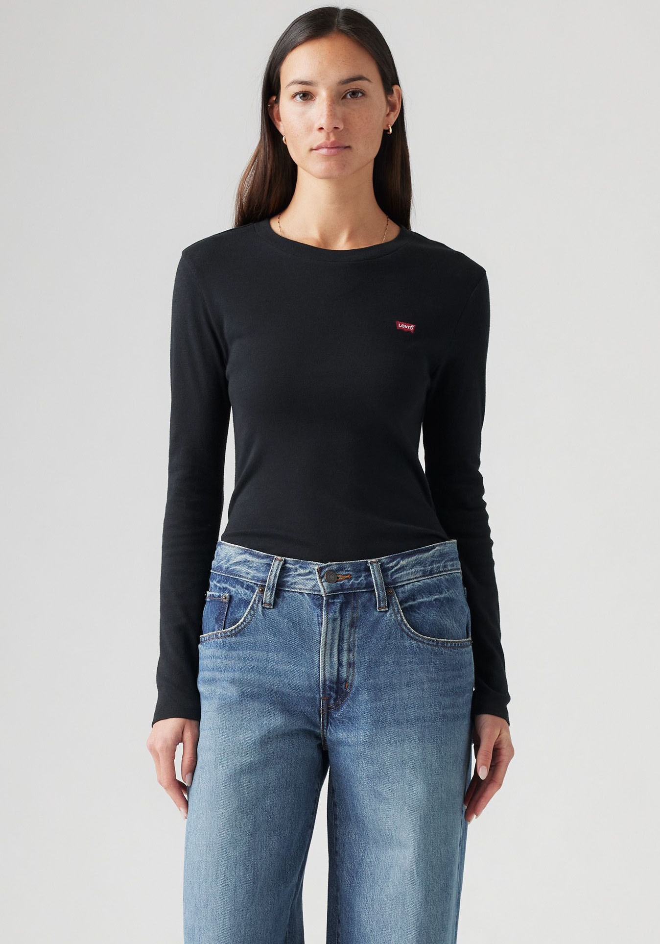 Levi's® Langarmshirt »ESSENTIAL HM LS TEE«, mit Logo Stickerei