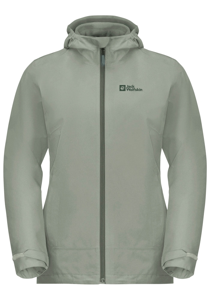 Jack Wolfskin 3-in-1-Funktionsjacke »MOONRISE 3IN1 JKT W«, mit Kapuze, 3in1, atmungsaktiv, Übergangsjacke