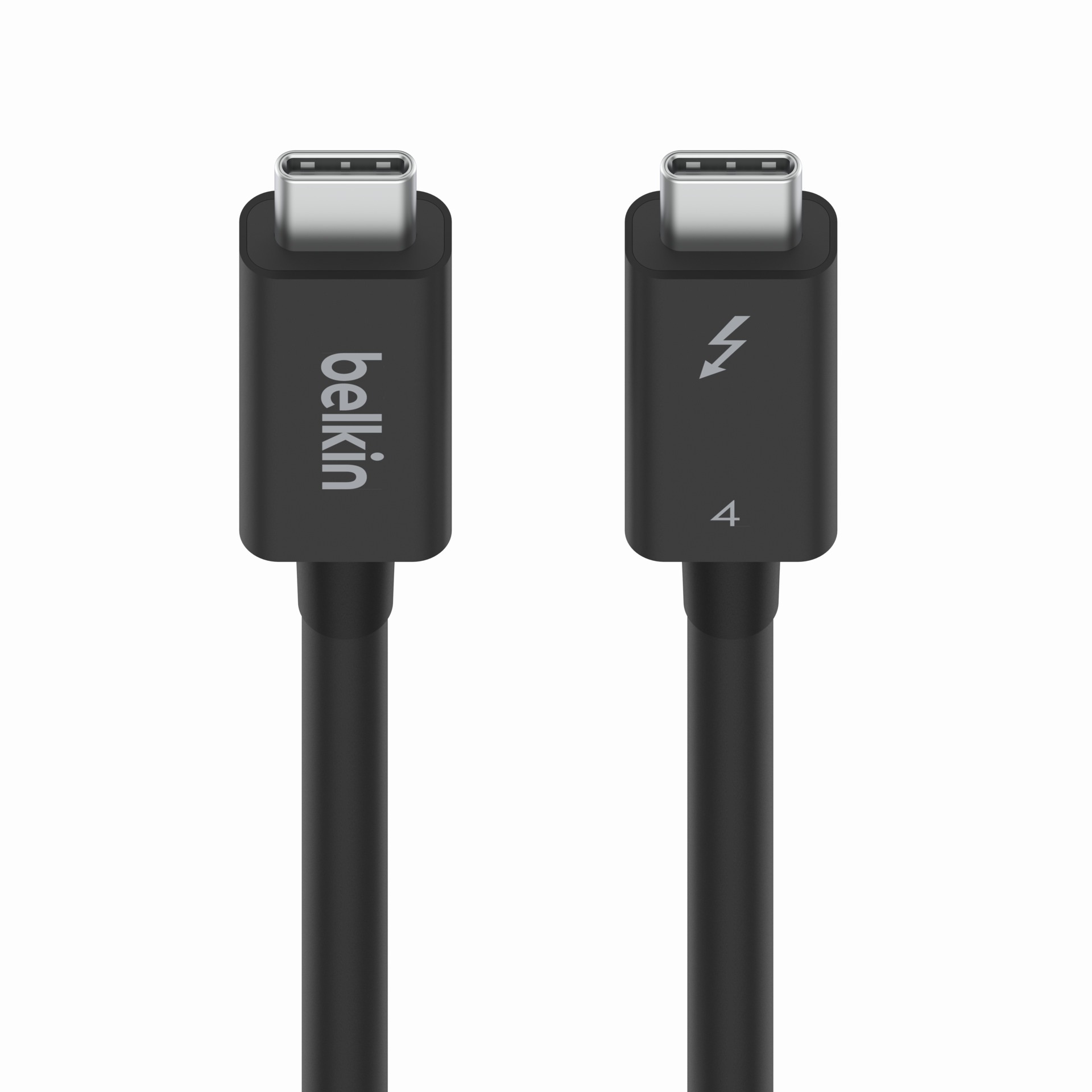 Belkin USB-Kabel »Connect Thunderbolt 4-Kabel«, USB-C, 200 cm, 2 m, aktiv, unterstützt gleichzeitig Stromversorgung, Datenübertragung