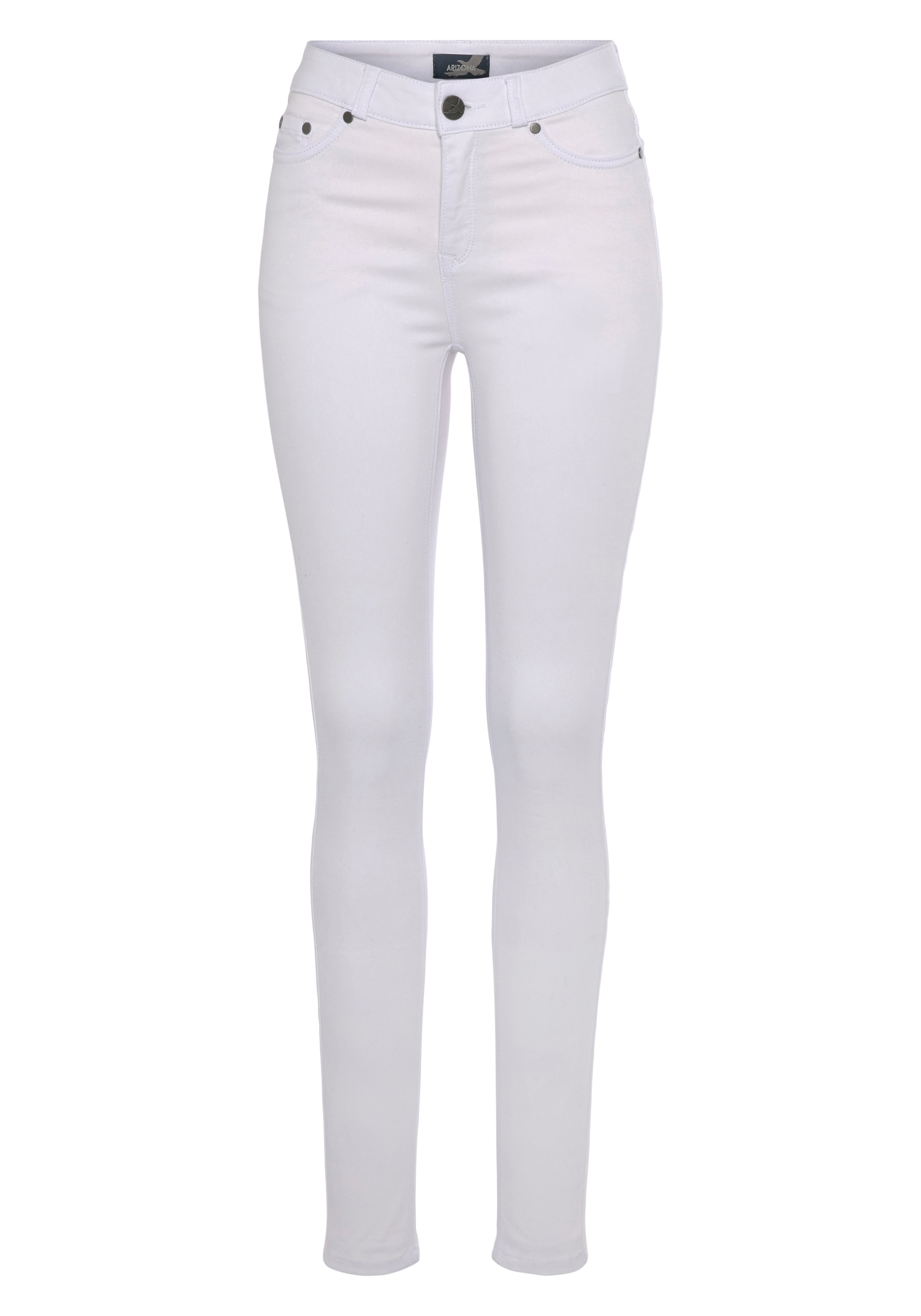 Arizona Skinny-fit-Jeans »Ultra Soft«, hohe Leibhöhe, lang, aus Baumwolle, Polyester und Elasthan