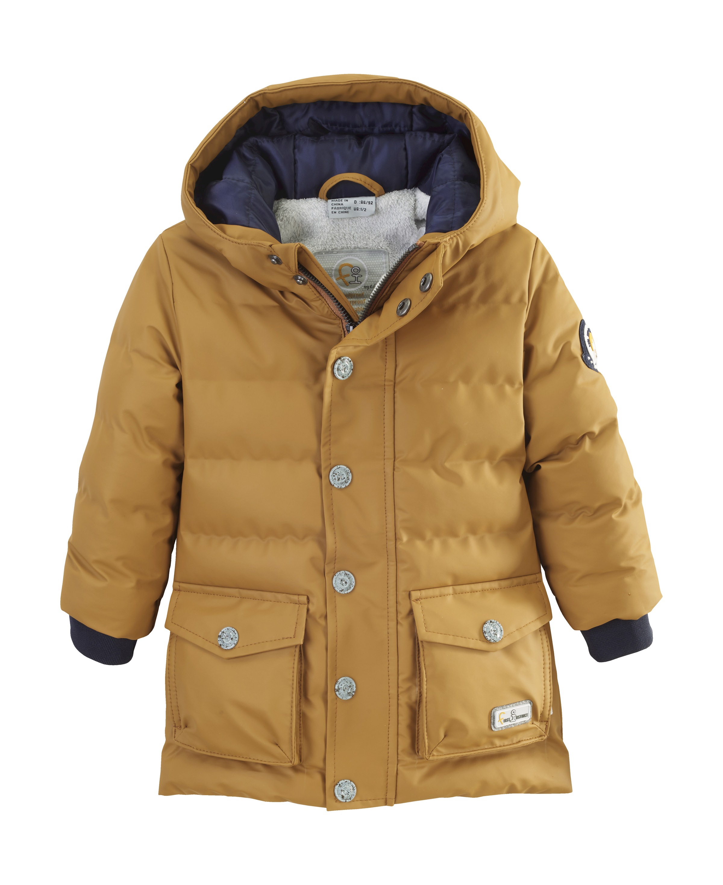 first instinct by killtec Steppmantel »FIOW 11 MNS QLTD PRK« Wintermantel: Daunenoptik, 3.000 mm wasserabweisend, Teddyfutter