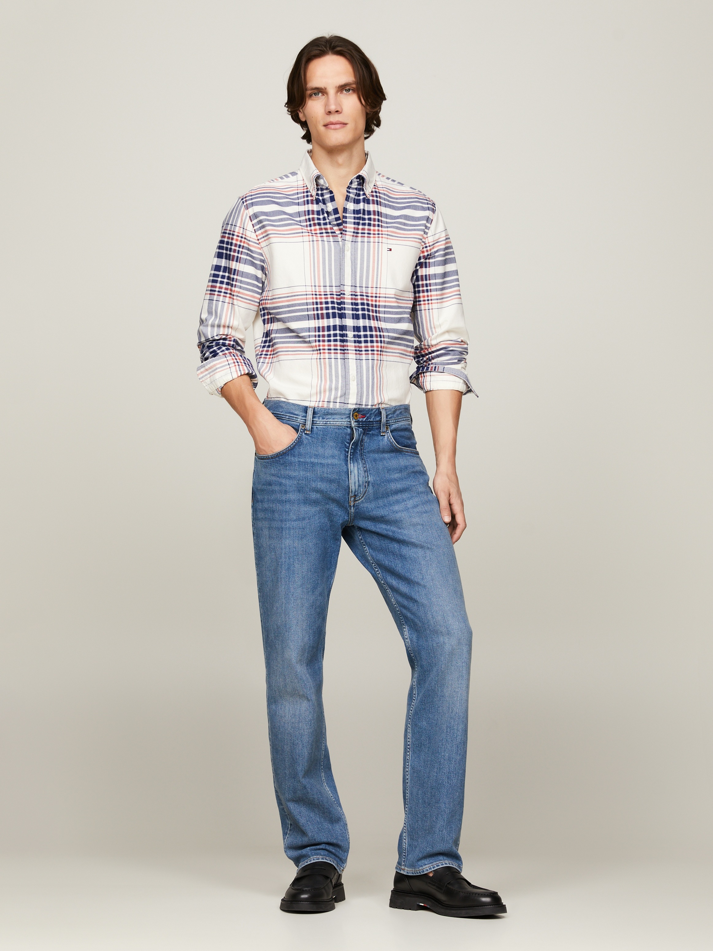Tommy Hilfiger Langarmhemd »XL OXFORD CHECK RF SHIRT«, mit grossem Karomuster