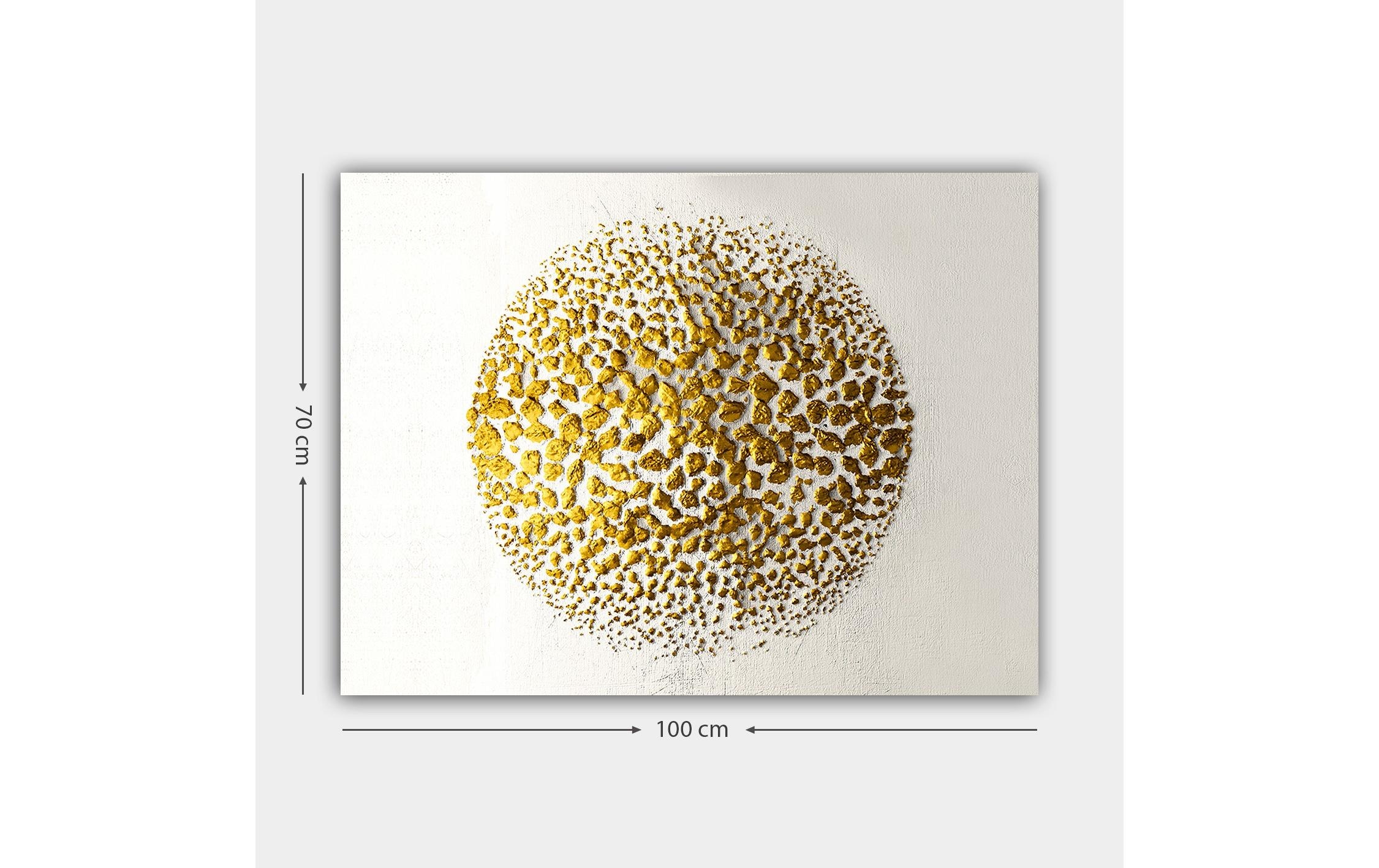 Wandbild »Wallxpert Bild Golden Circle 70 x 100 cm«