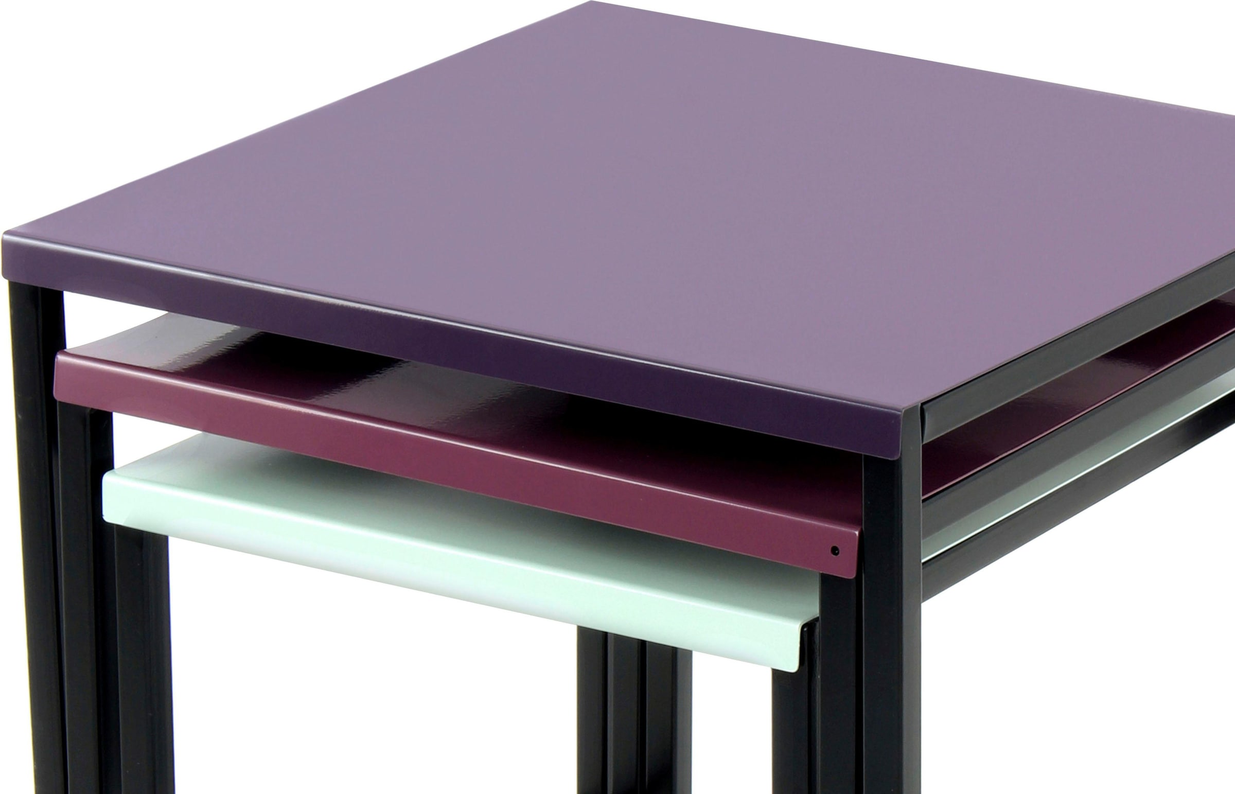 Kayoom Beistelltisch »South 110 3er-Set, Tisch-Set in modernem Design«, (Set, 3 St.), Platzsparende Beistelltische in bunten Farben, leicht zu reinigen