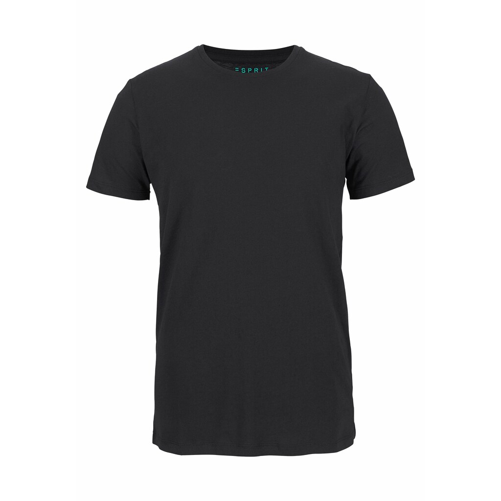 Esprit T-Shirt, in unifarben Optik