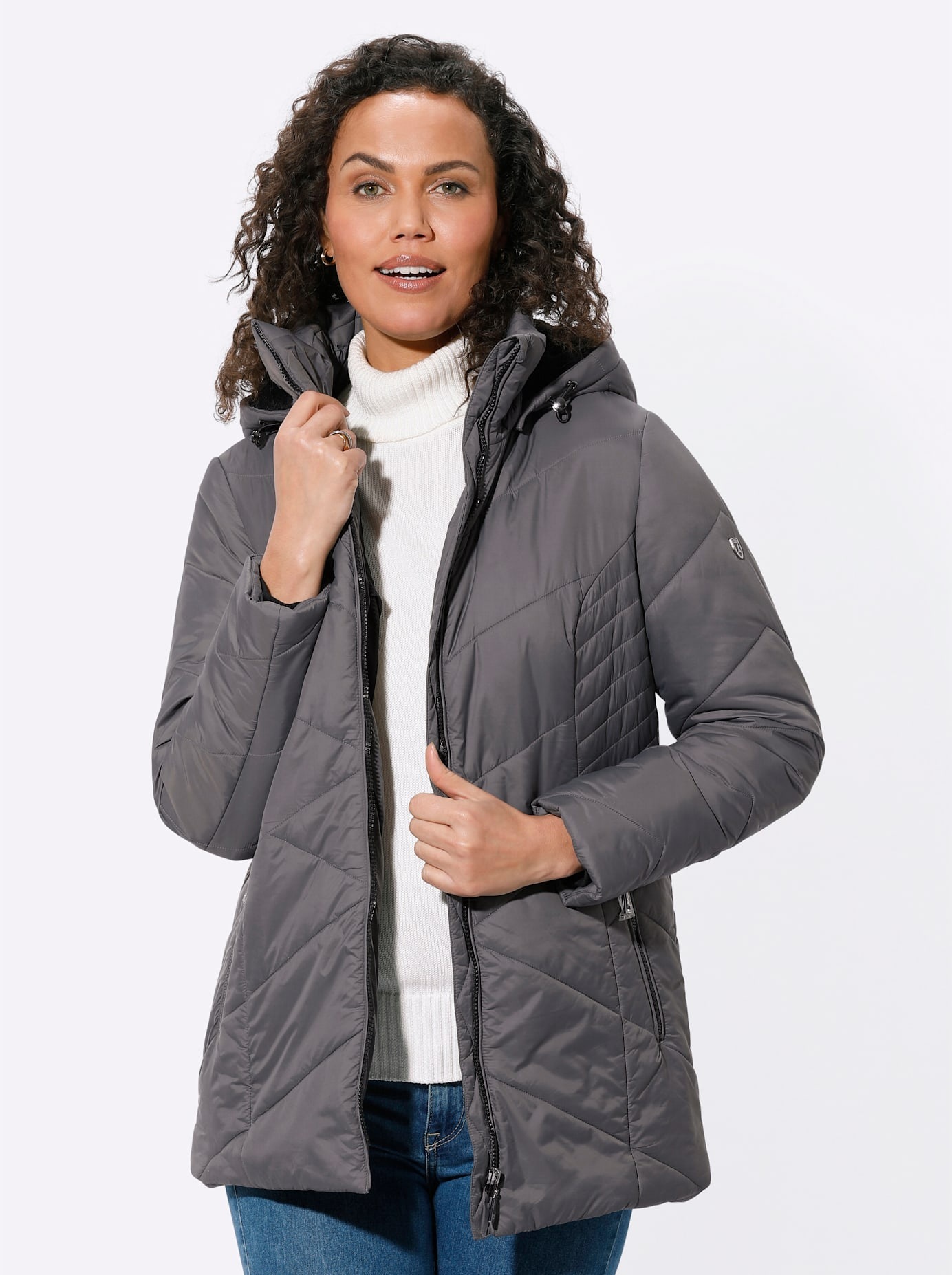Casual Looks Steppjacke mitKapuze