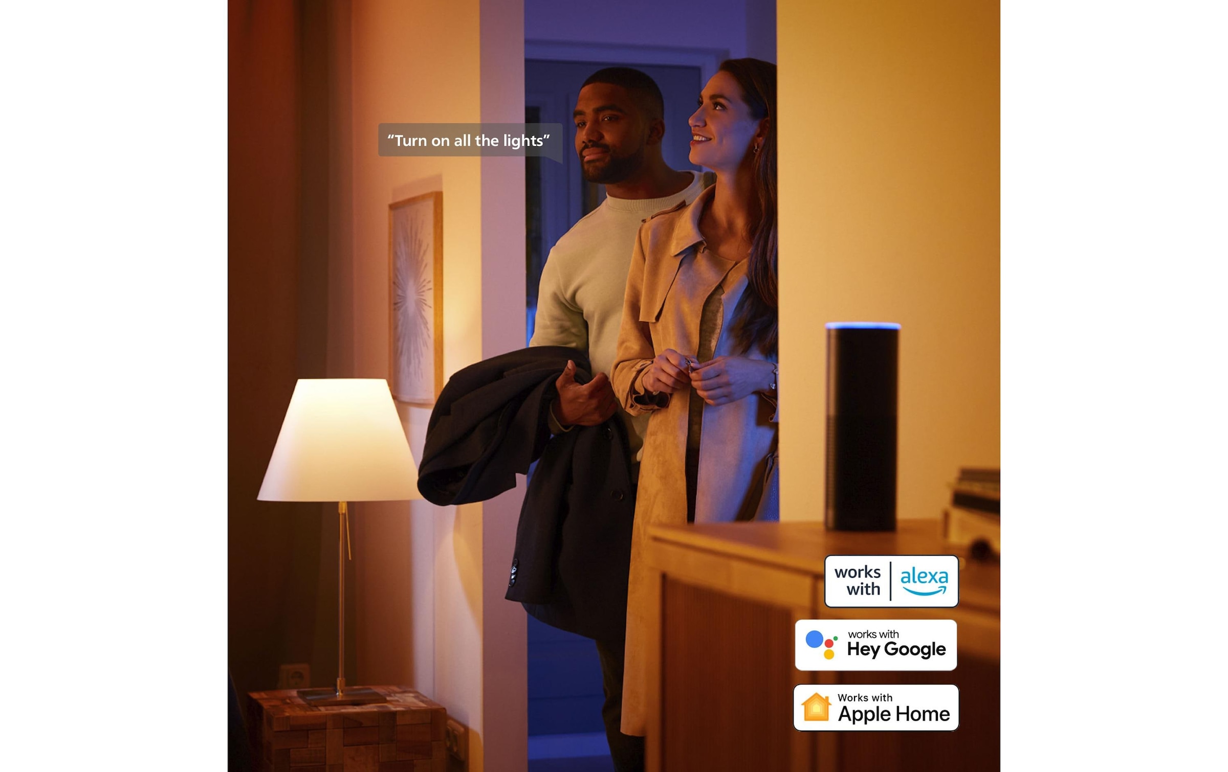 Philips Hue LED Deckenleuchte »White & Color Ambiance Slim Recessed 90 mm weiss«