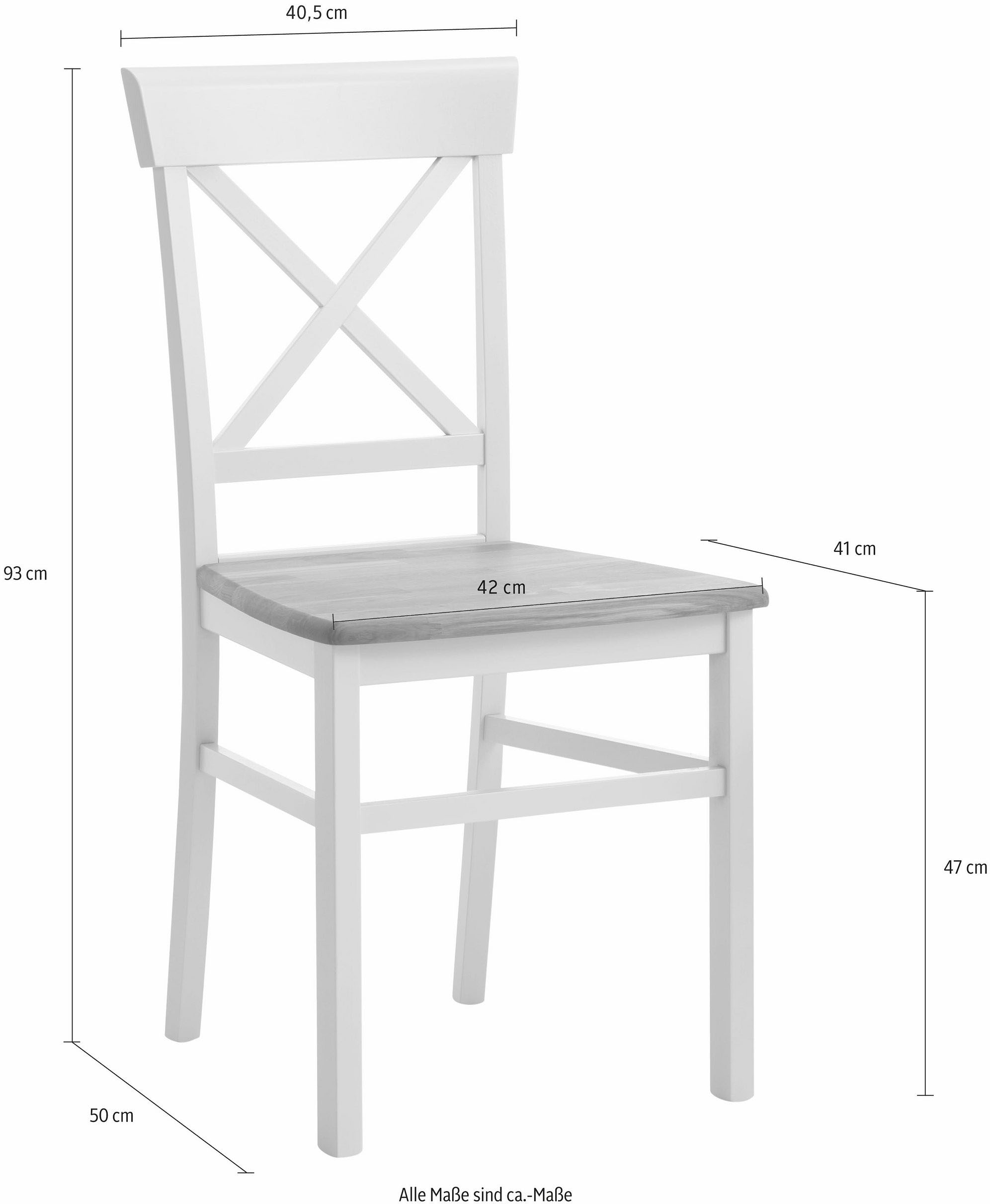 andas Esszimmerstuhl »Tatra TOPSELLER«, (Set), 2 St., Holzstuhl im 2er, 4er oder 6er-Set, Küchenstuhl Landhaus