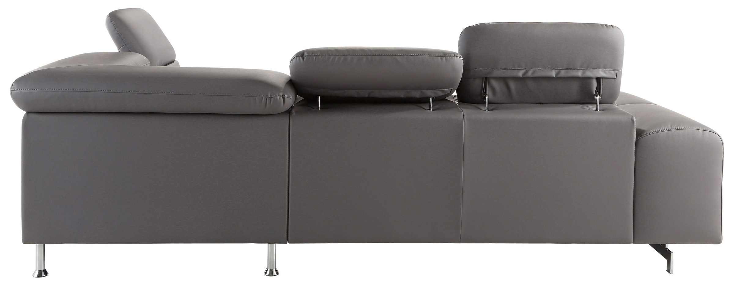 COTTA Ecksofa »Chef L-Form«, mit Kopfteilverstellung, edle Metallkufen, wahlweise mit Bettfunktion