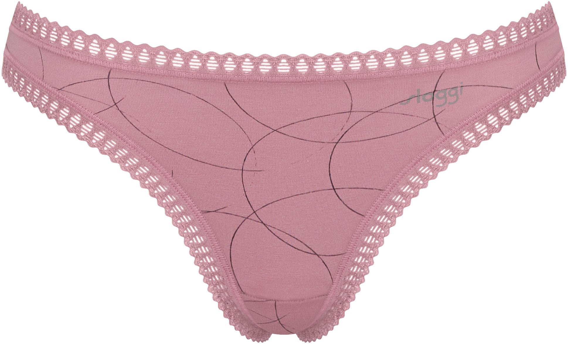 sloggi String »GO Crush«, (3er Pack), mit Spitzendetails, uni, gemustert
