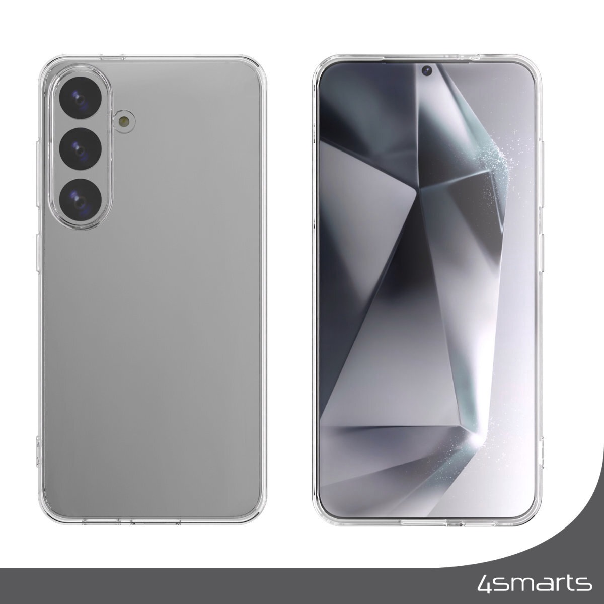 4smarts Handyhülle »360° Protection Set für Samsung Galaxy S25«, Backcover, Schutzhülle, Handyschutzhülle, Case, Schutzcase, stossfest