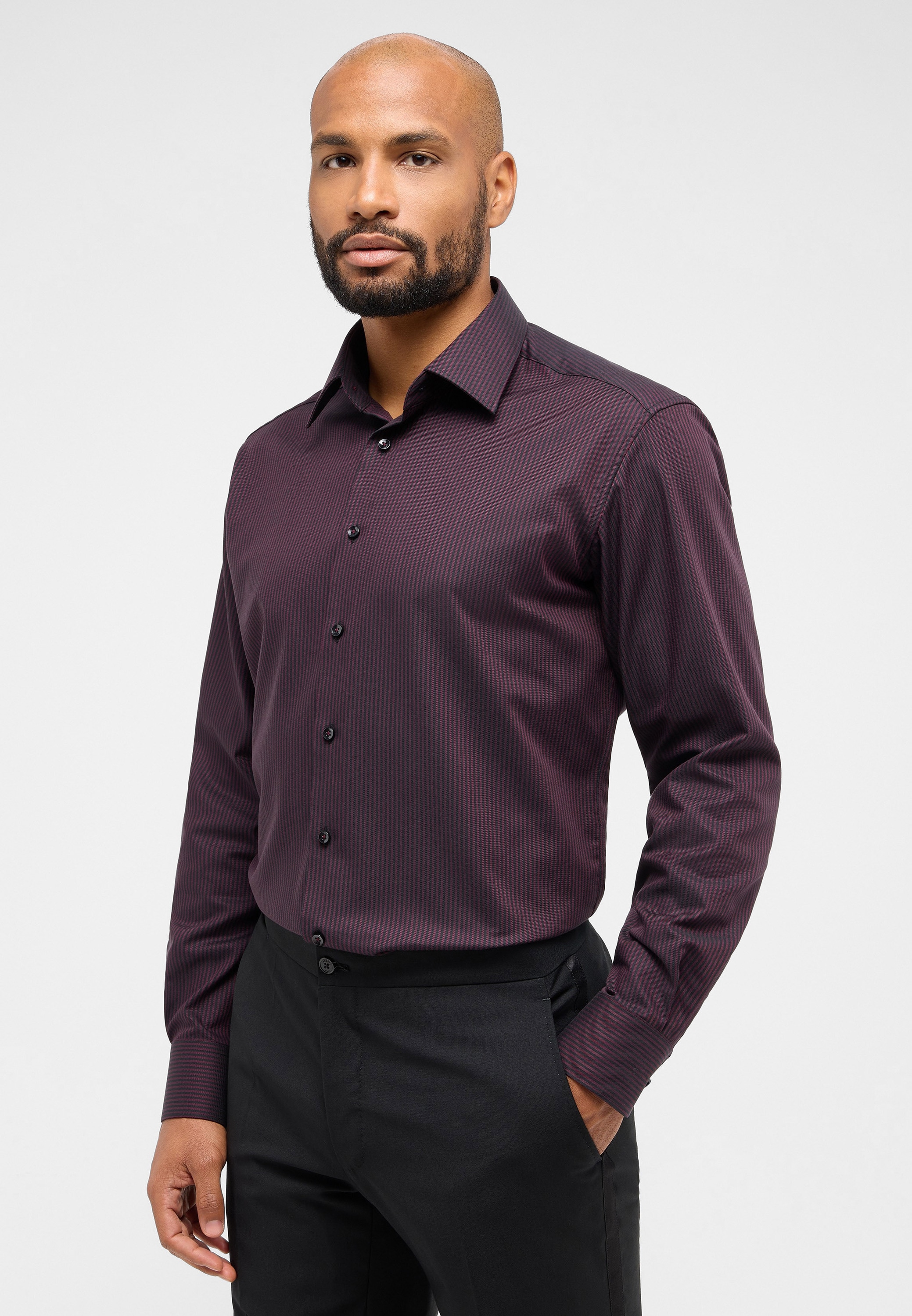 Eterna Langarmhemd »MODERN FIT« NON IRON (bügelfrei)