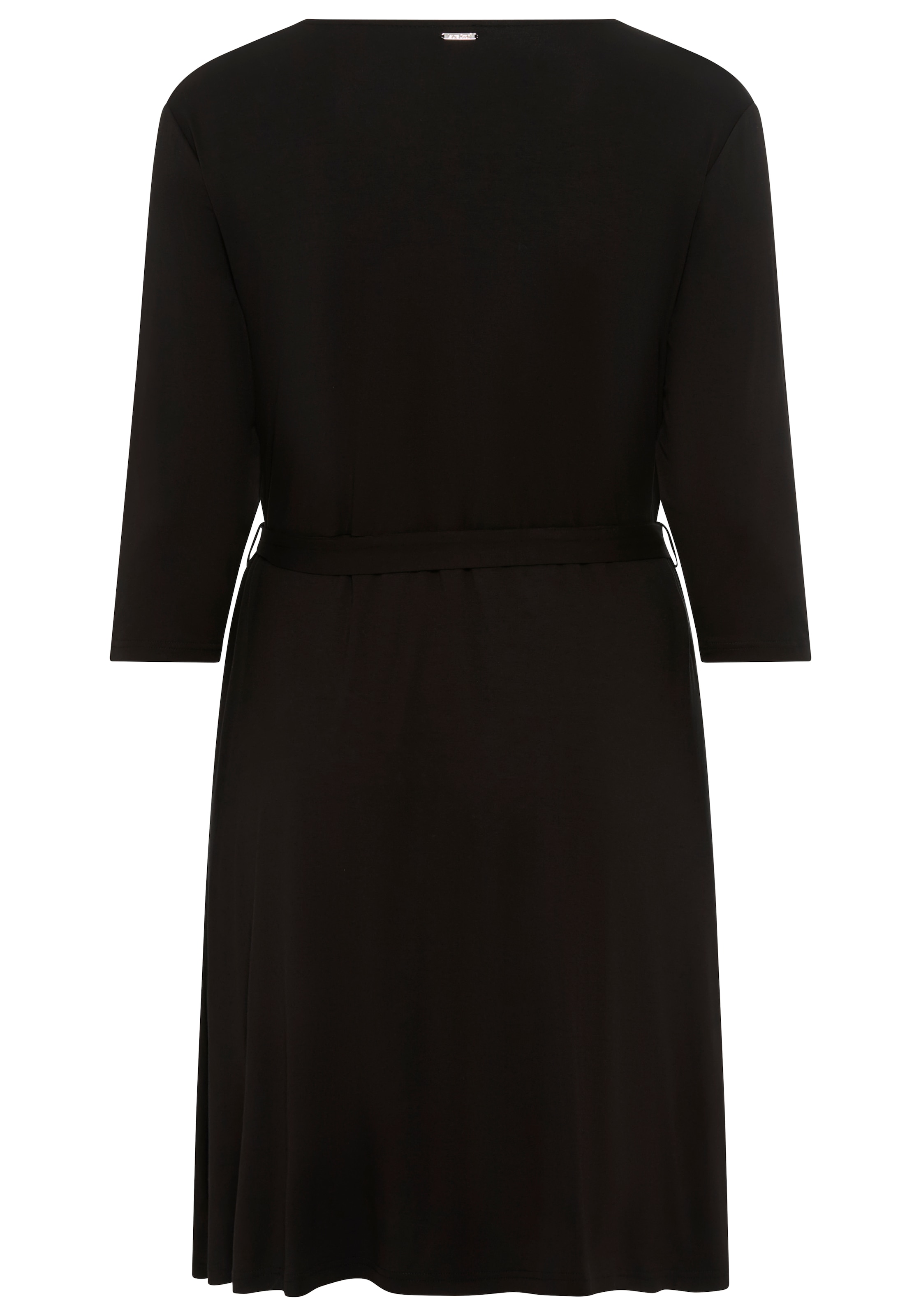 Laura Scott CURVE Jerseykleid, mit femininer Wickeloptik und tiefem V-Ausschnitt - GROSSE GRÖSSE