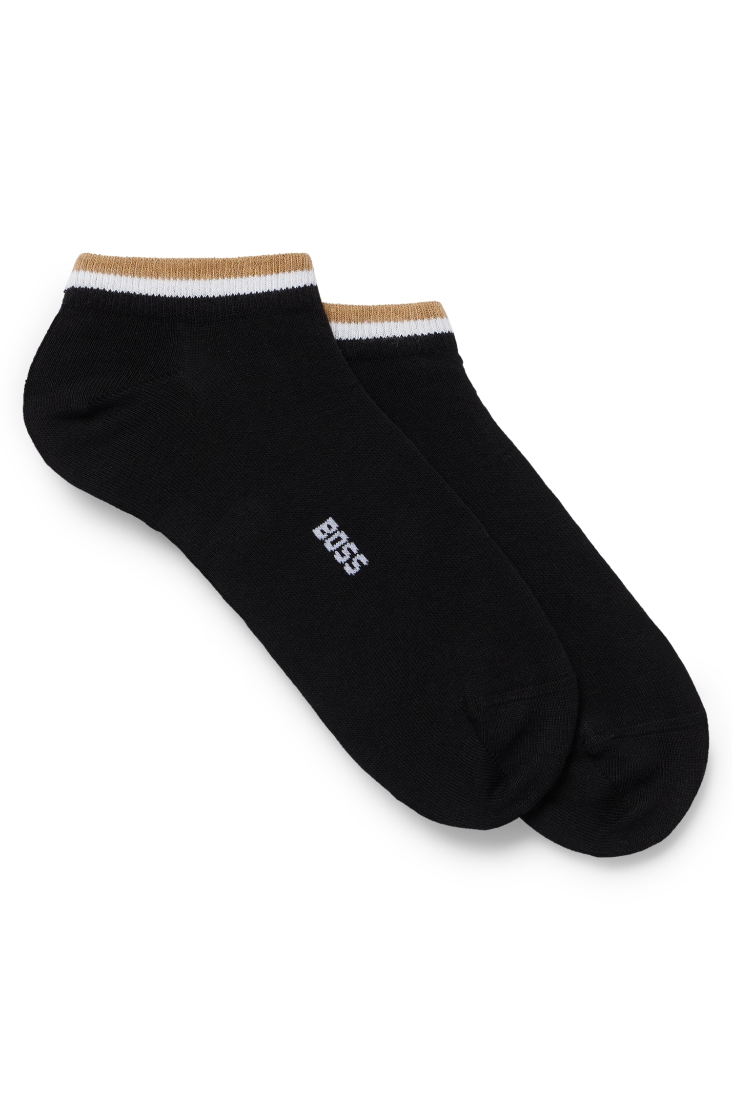 BOSS Sneakersocken »2P AS Uni stripe CC« Packung, 2er, mit geringeltem Abschluss