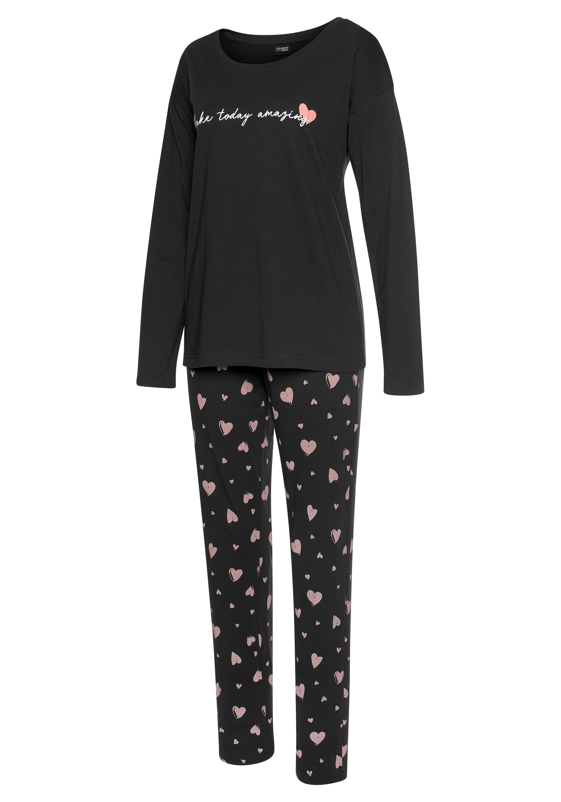 Vivance Dreams Pyjama, (2 bei Schweiz online tlg., Herzmuster mit bestellen 1 Jelmoli-Versand Stück)