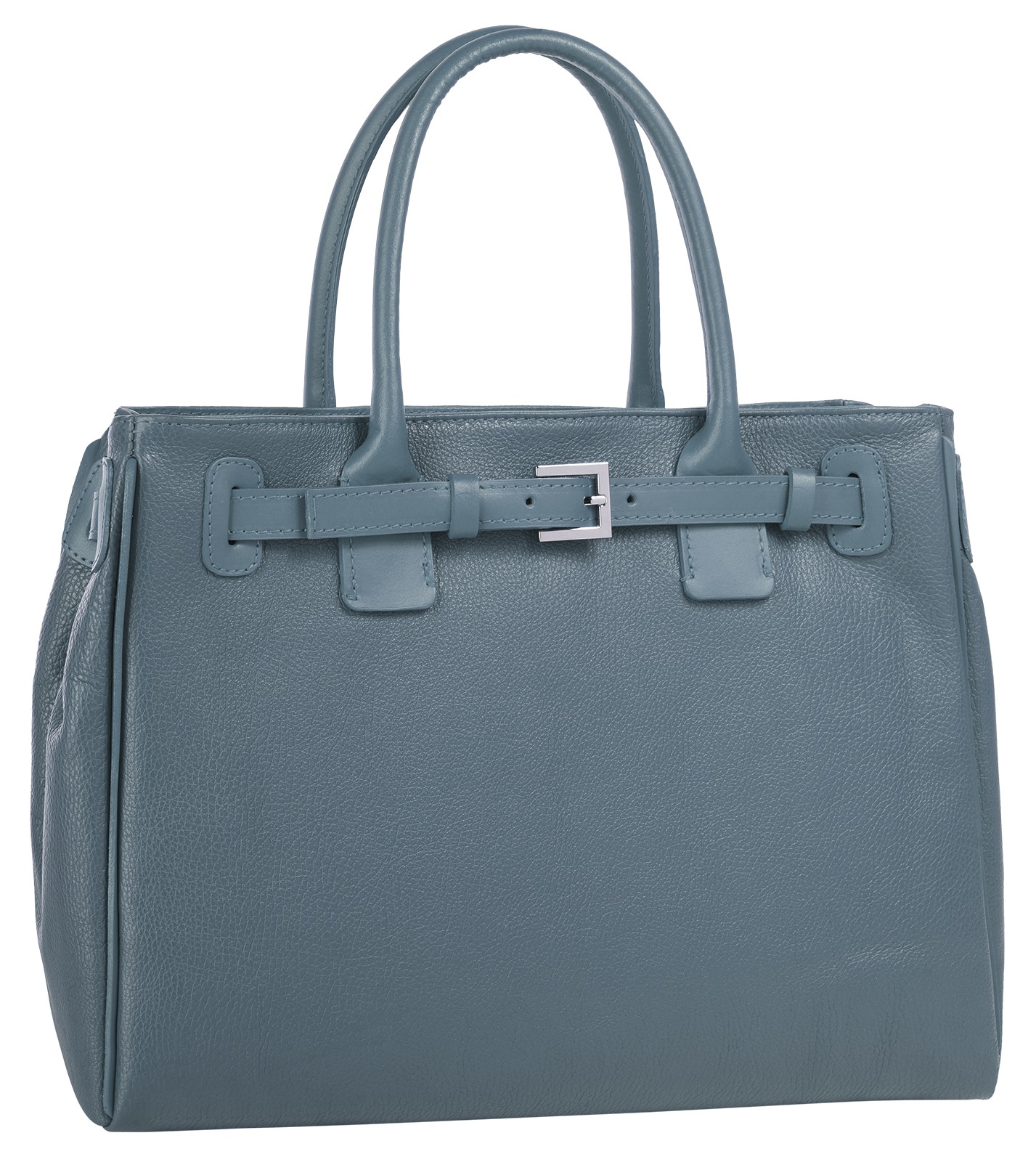 Cluty Henkeltasche, echt Leder, Made in Italy