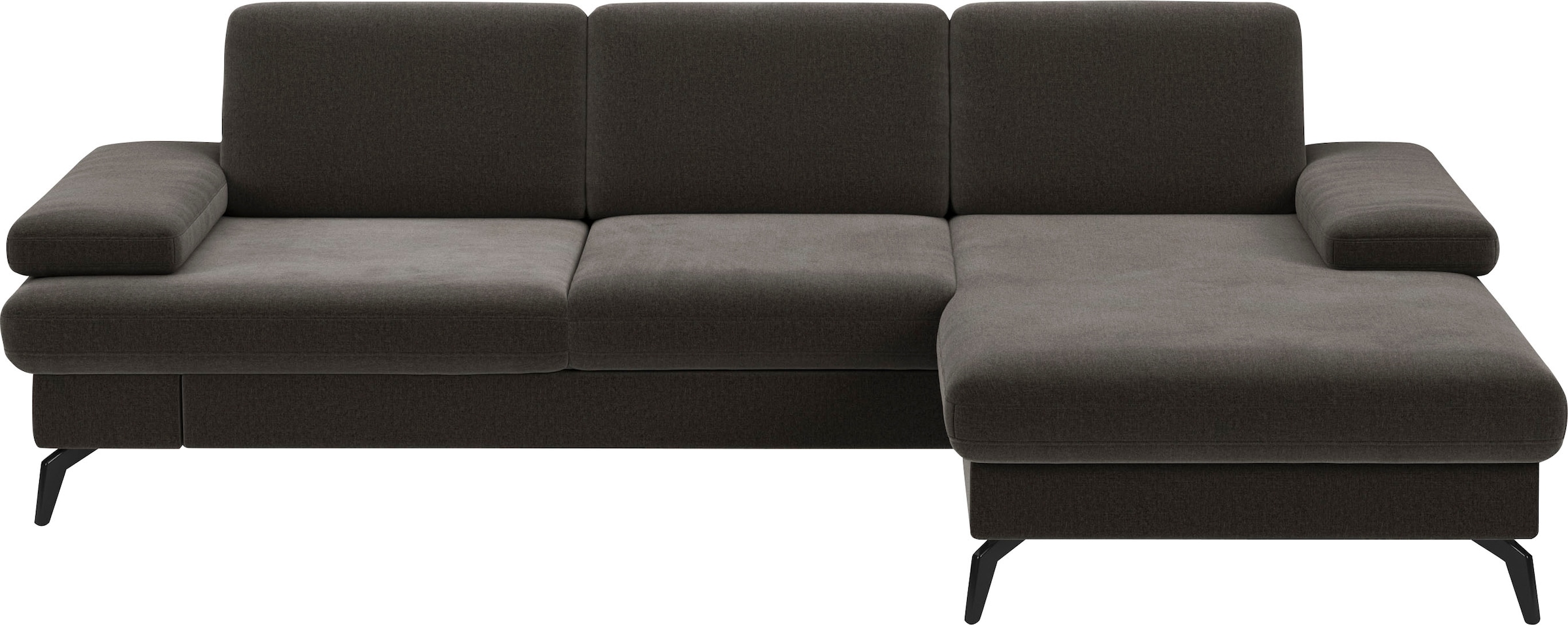 sit&more Ecksofa "Morris L-Form, inkl. Sitztiefenverstellung" wahlweise mit Armteilverstellung, Bettfunktion & Bettkasten