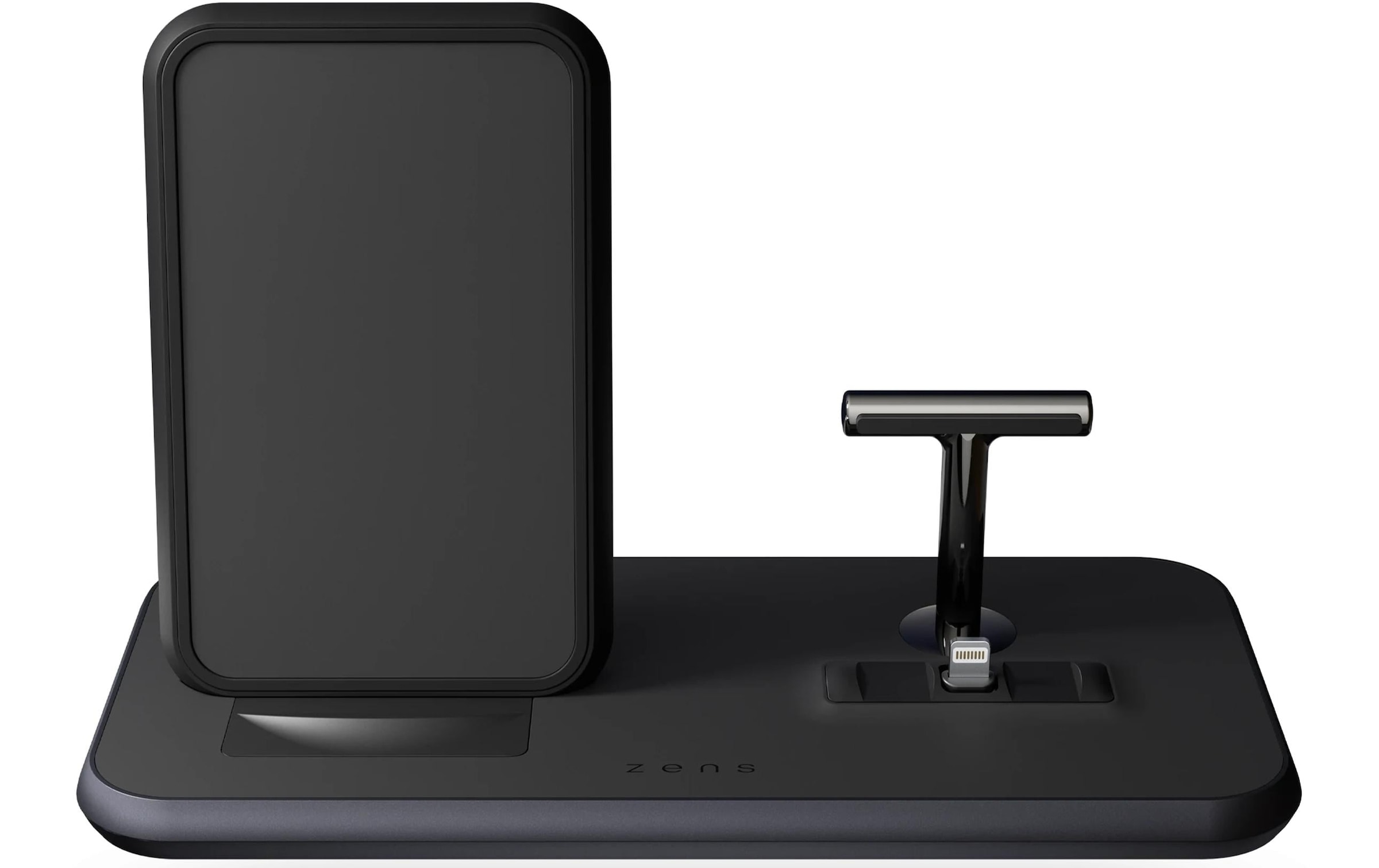 Zens Wireless Charger »Dual QI + Lightning Schwarz«