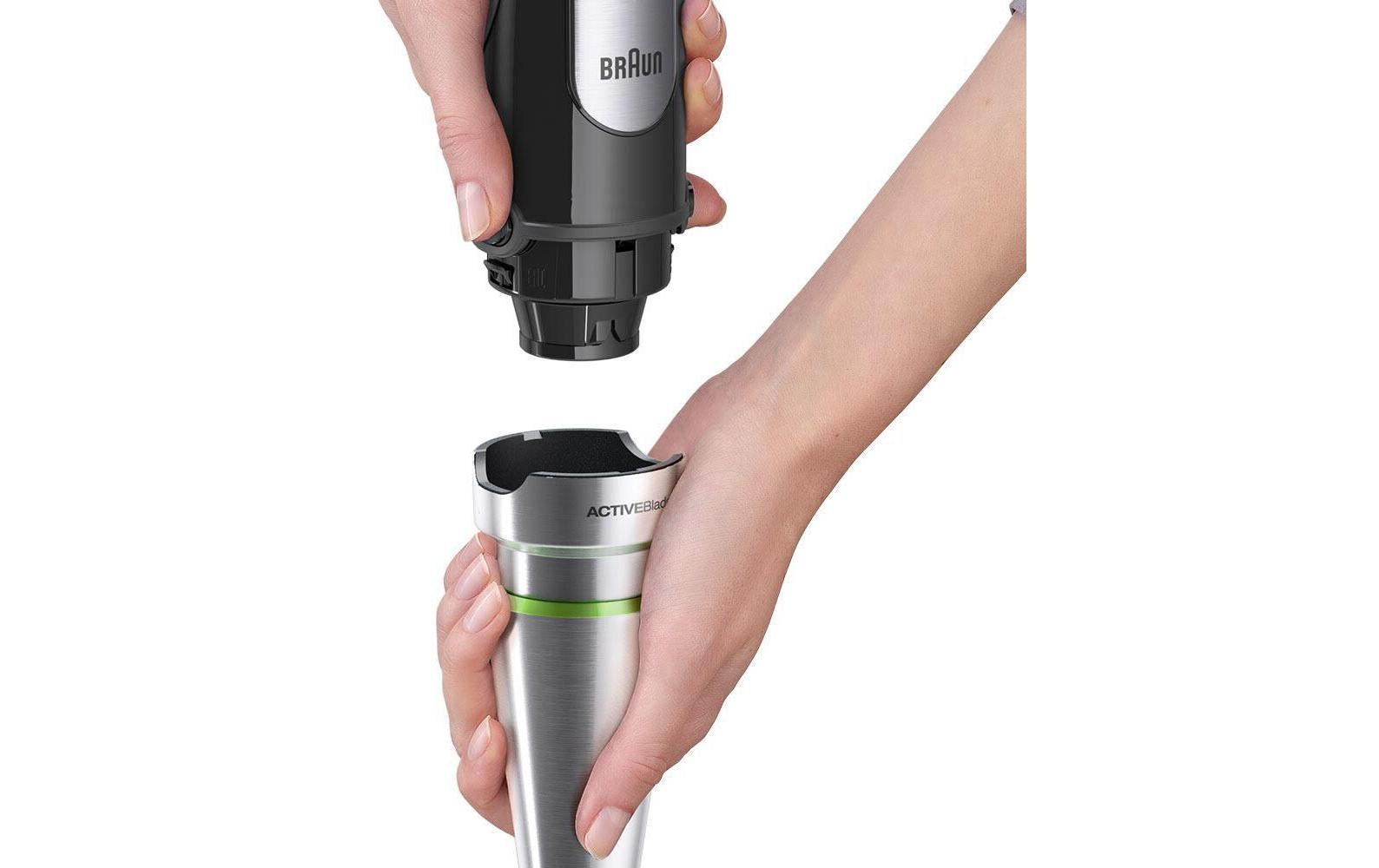 ❤ Braun Stabmixer »MultiQuick 7 MQ7045X Silberfarben Schwarz«, 1000 W  entdecken im Jelmoli-Online Shop